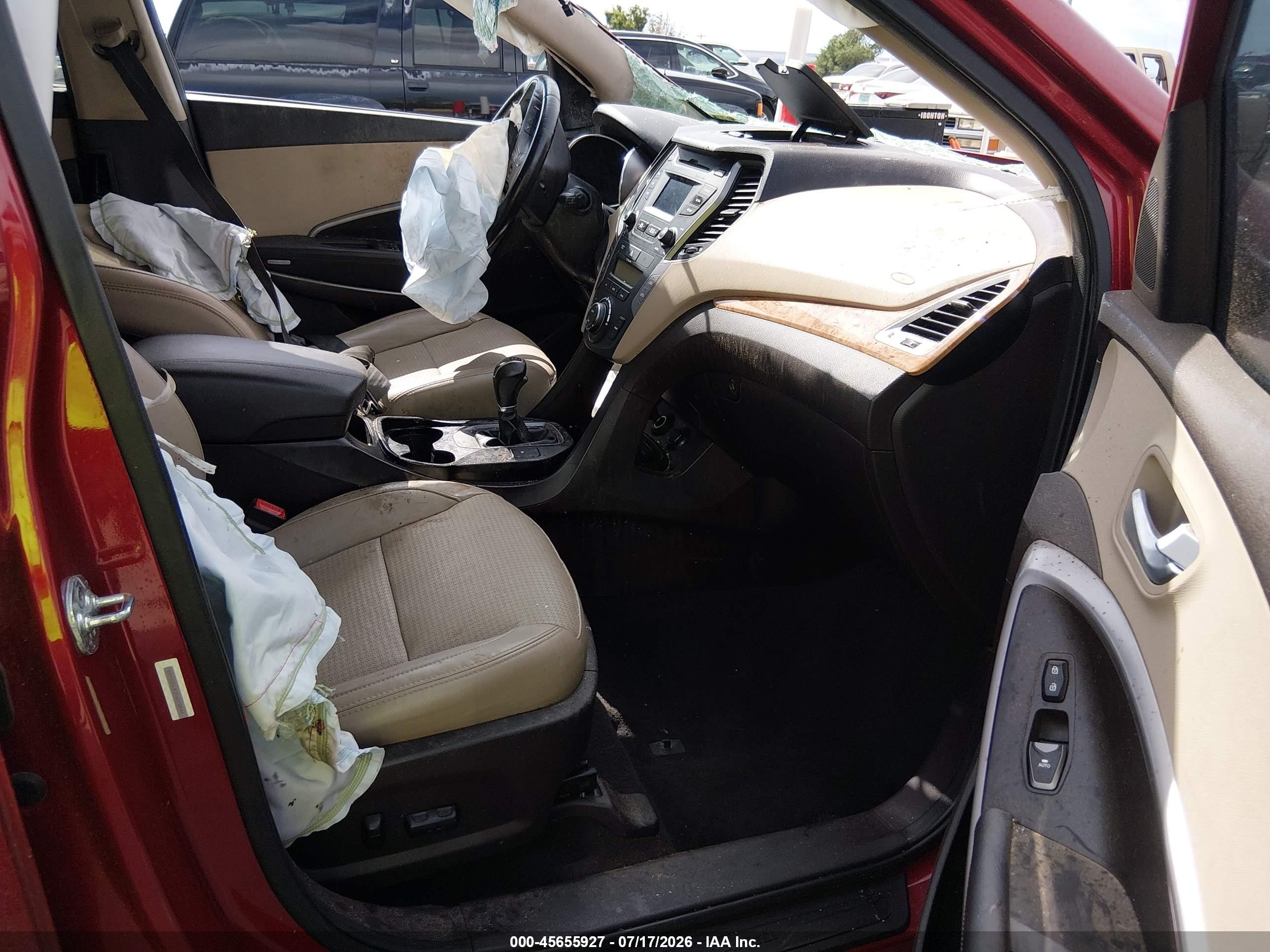 2015 Hyundai Santa Fe Sport 2.4l Red vin: 5XYZUDLB3FG278944