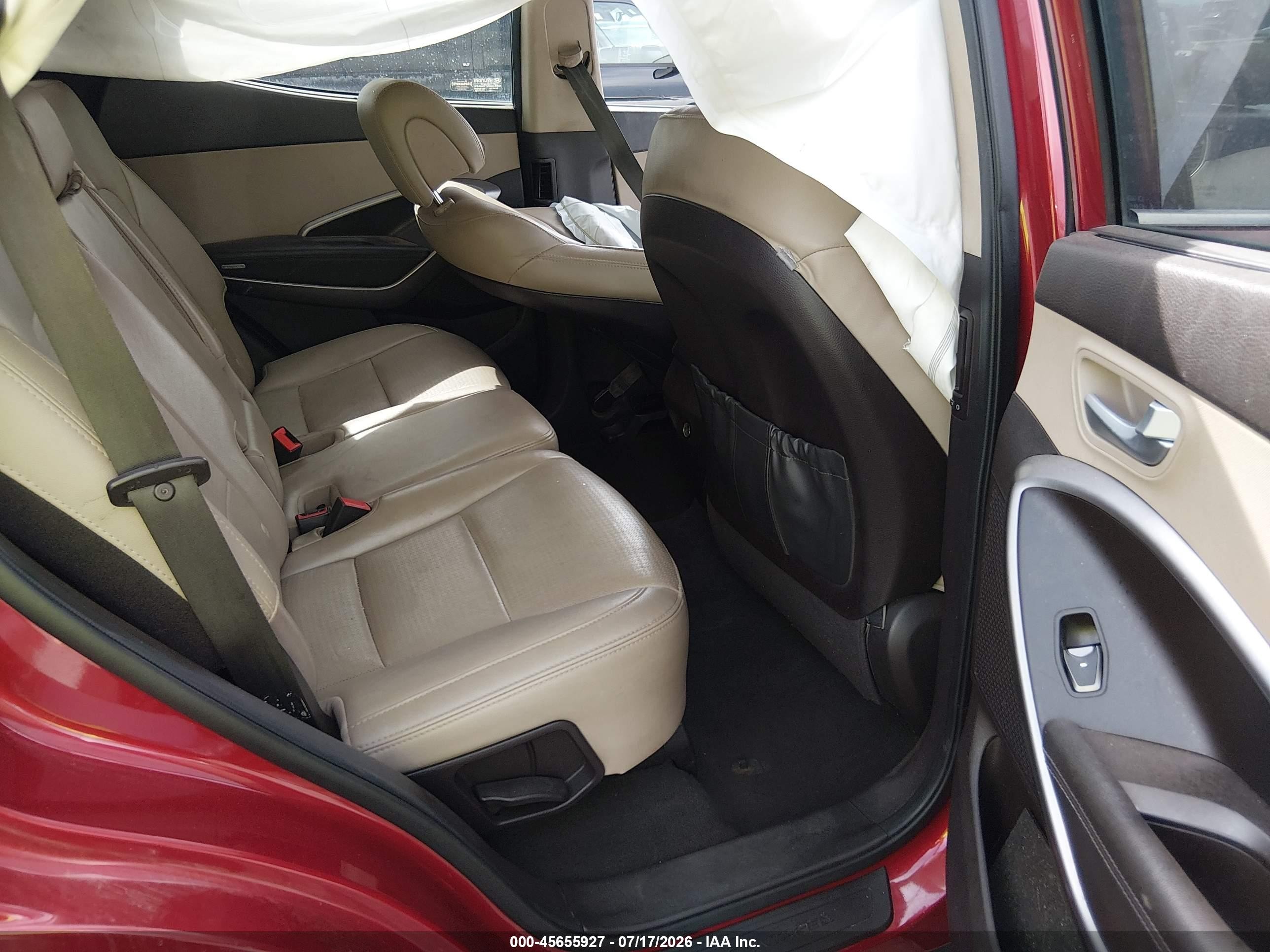 2015 Hyundai Santa Fe Sport 2.4l Red vin: 5XYZUDLB3FG278944