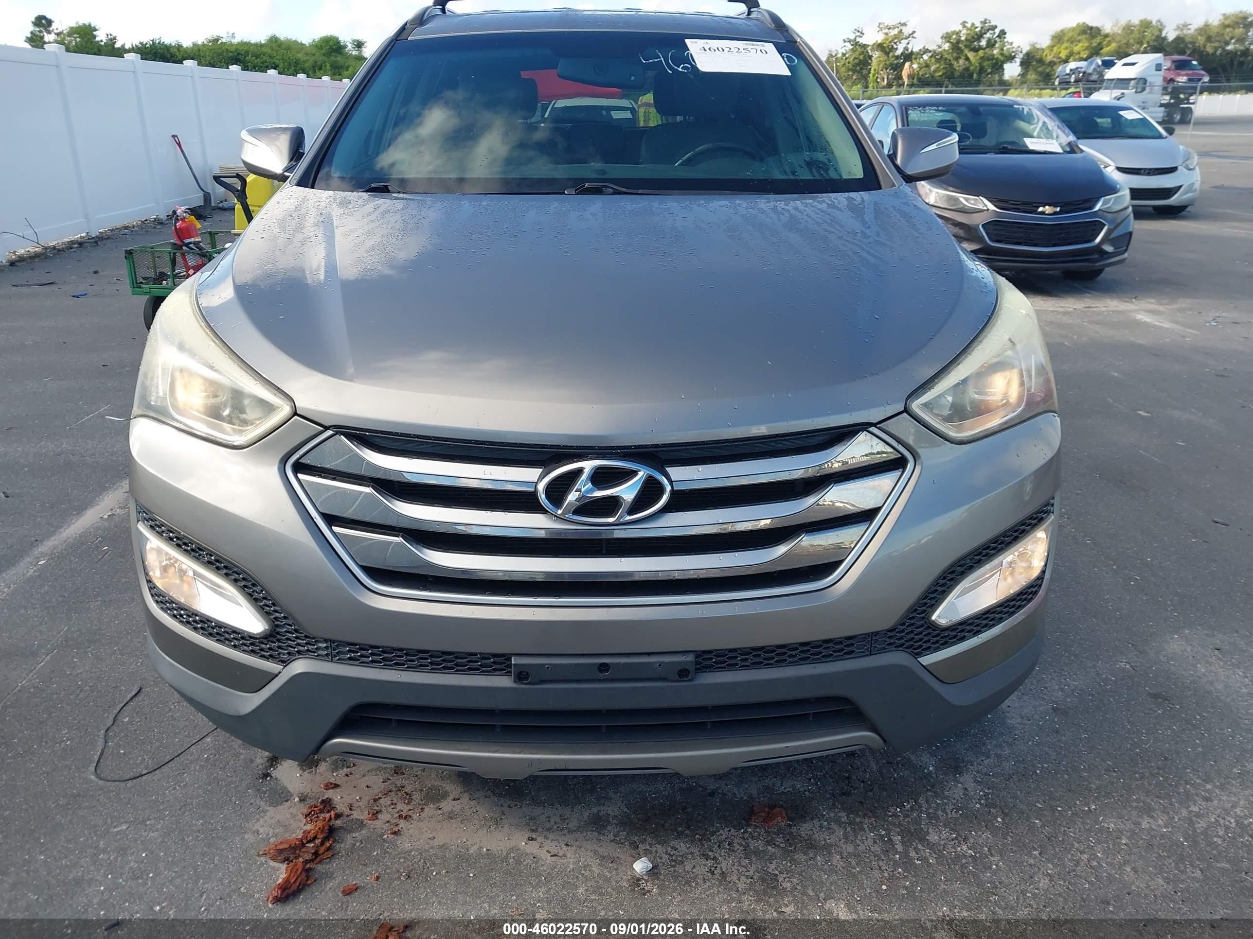 2015 Hyundai Santa Fe Sport 2.4l Silver vin: 5XYZUDLB3FG285098
