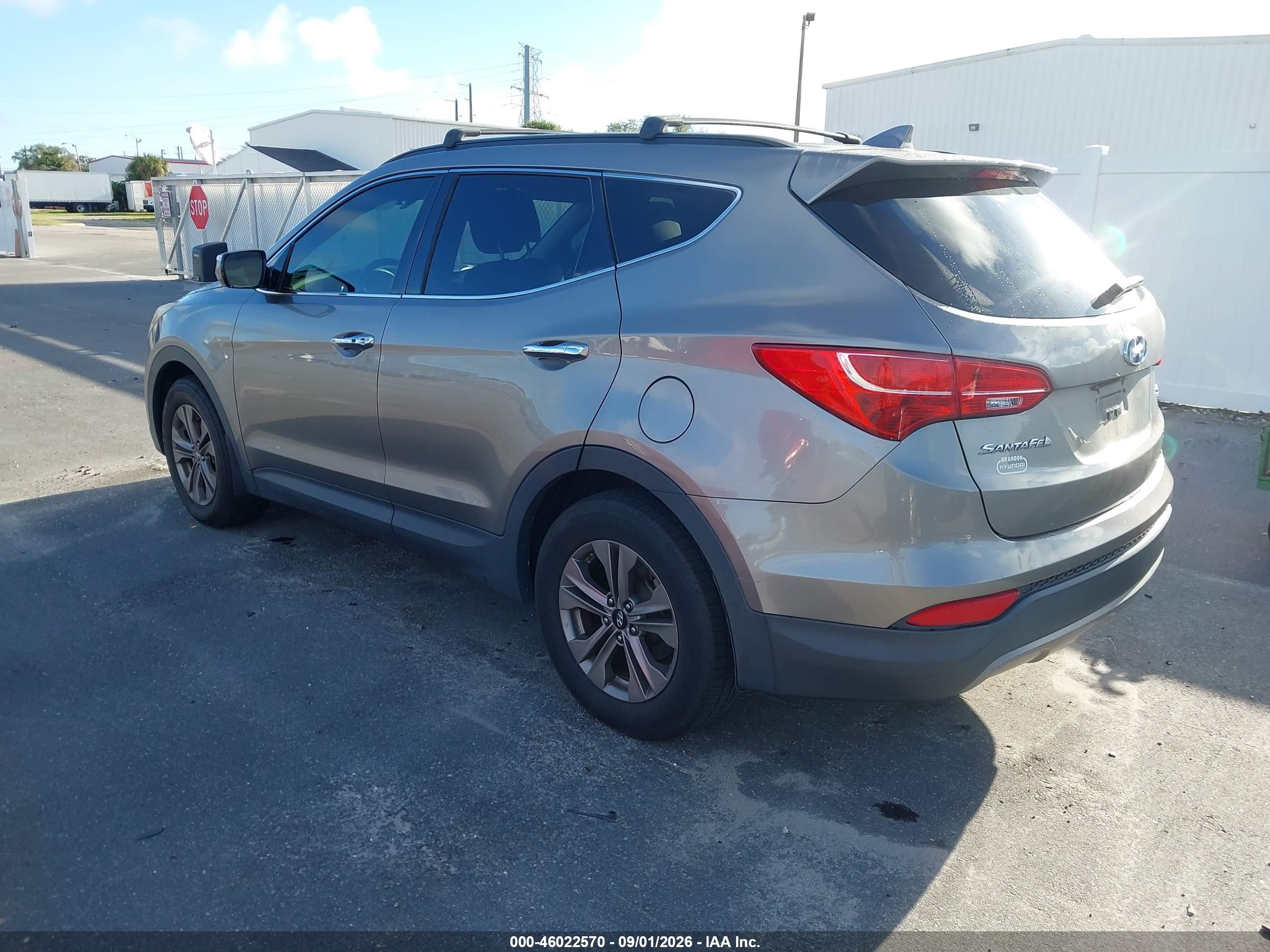 2015 Hyundai Santa Fe Sport 2.4l Silver vin: 5XYZUDLB3FG285098