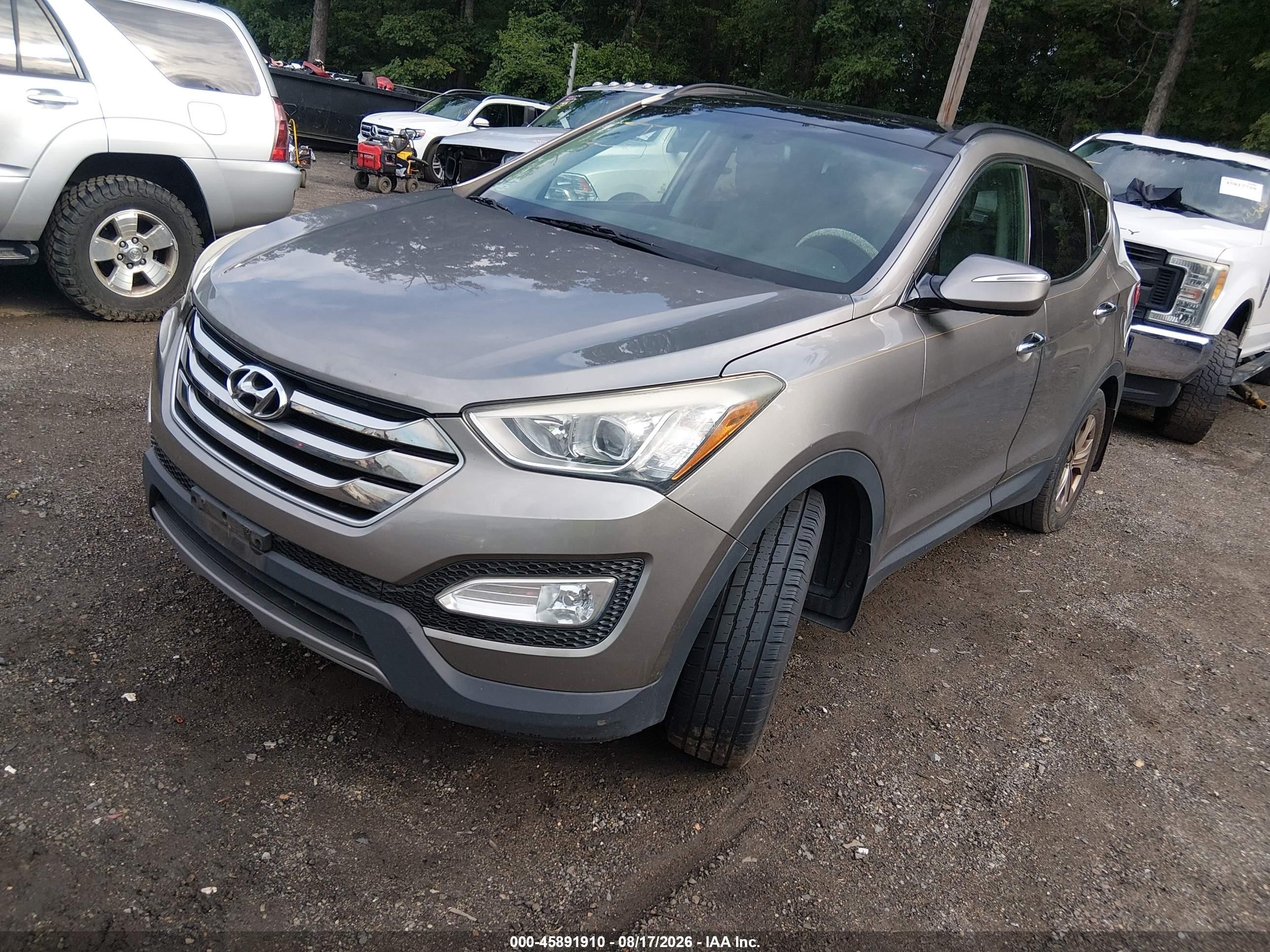 2015 Hyundai Santa Fe Sport 2.4l Gray vin: 5XYZUDLB3FG285585