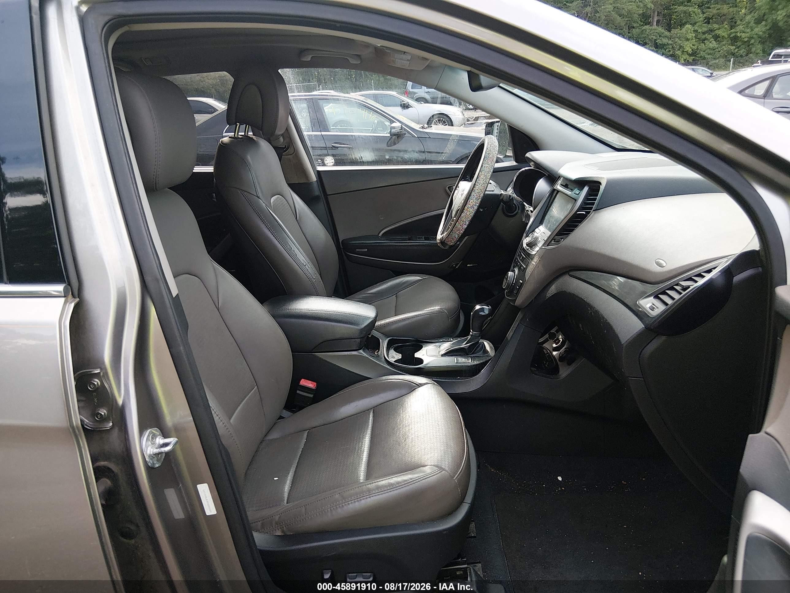 2015 Hyundai Santa Fe Sport 2.4l Gray vin: 5XYZUDLB3FG285585