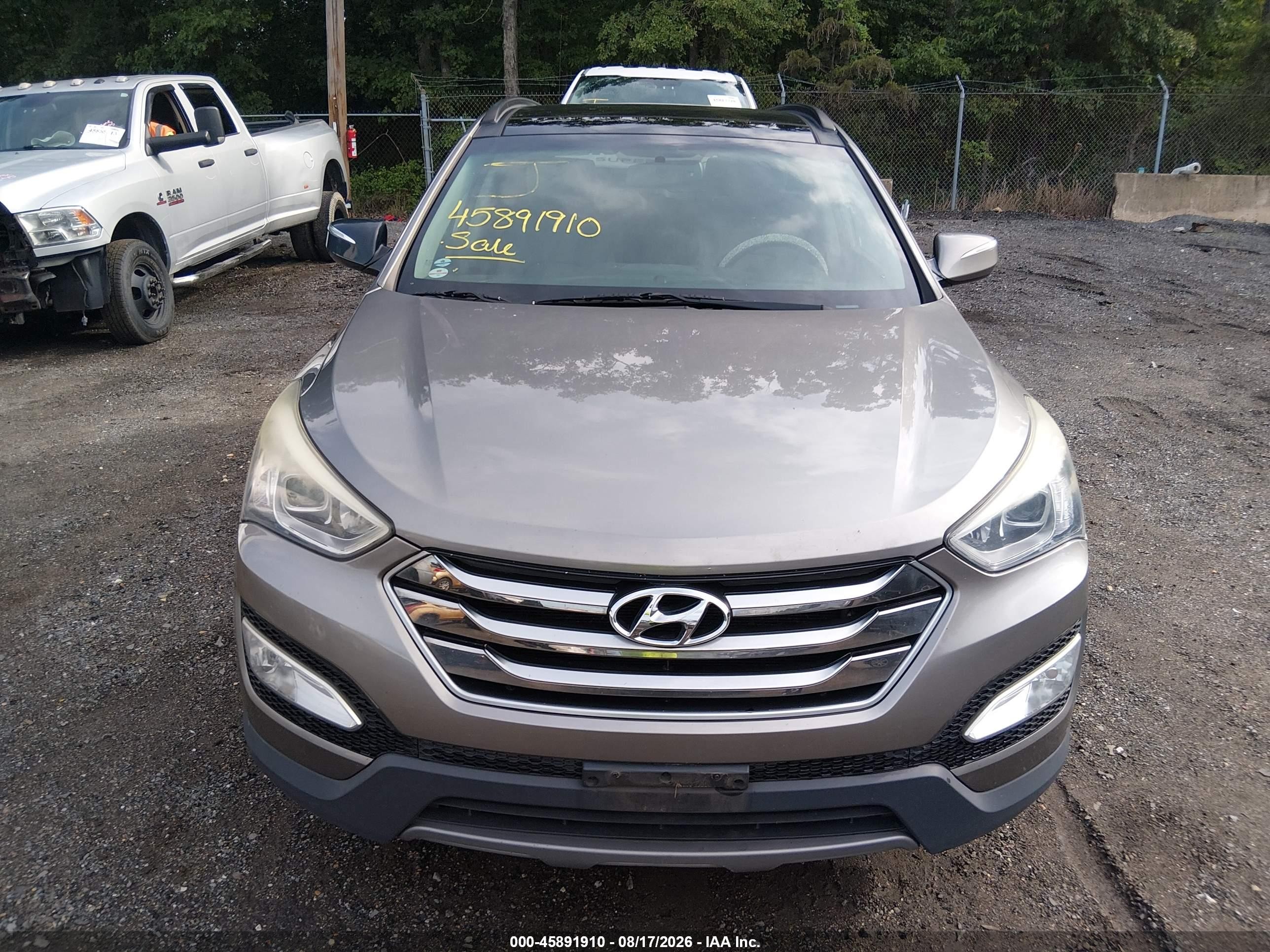 2015 Hyundai Santa Fe Sport 2.4l Gray vin: 5XYZUDLB3FG285585