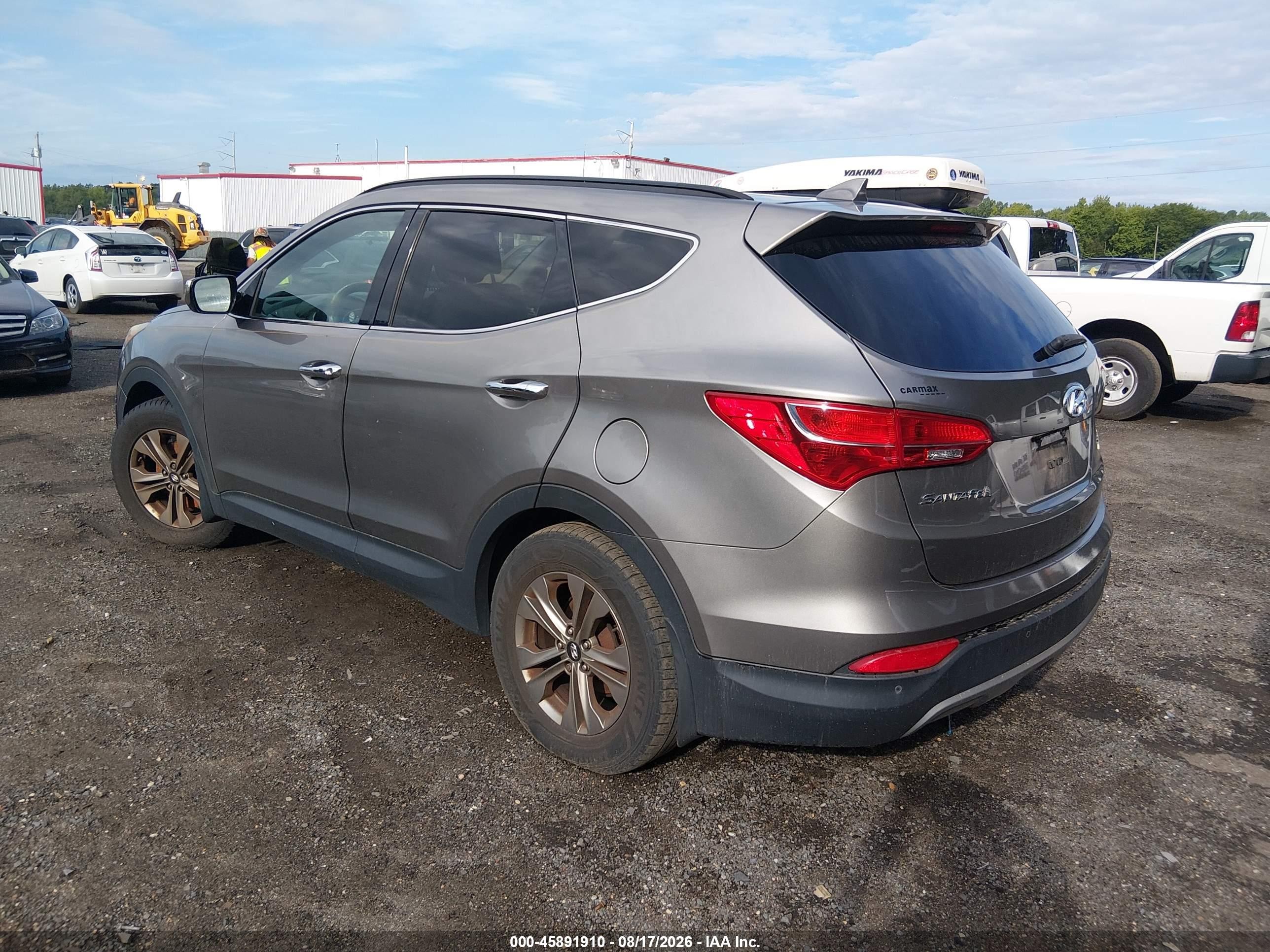 2015 Hyundai Santa Fe Sport 2.4l Gray vin: 5XYZUDLB3FG285585