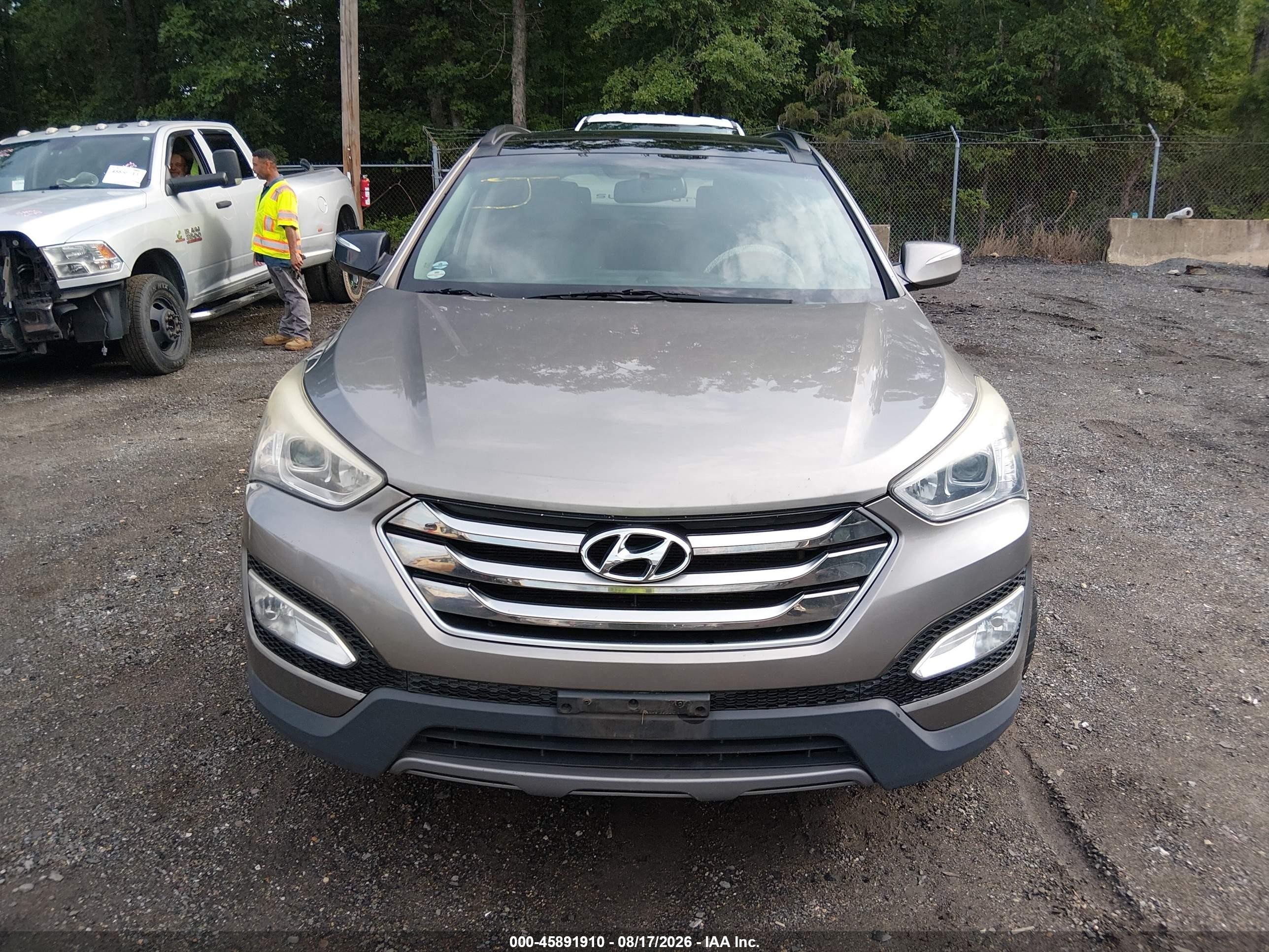 2015 Hyundai Santa Fe Sport 2.4l Gray vin: 5XYZUDLB3FG285585