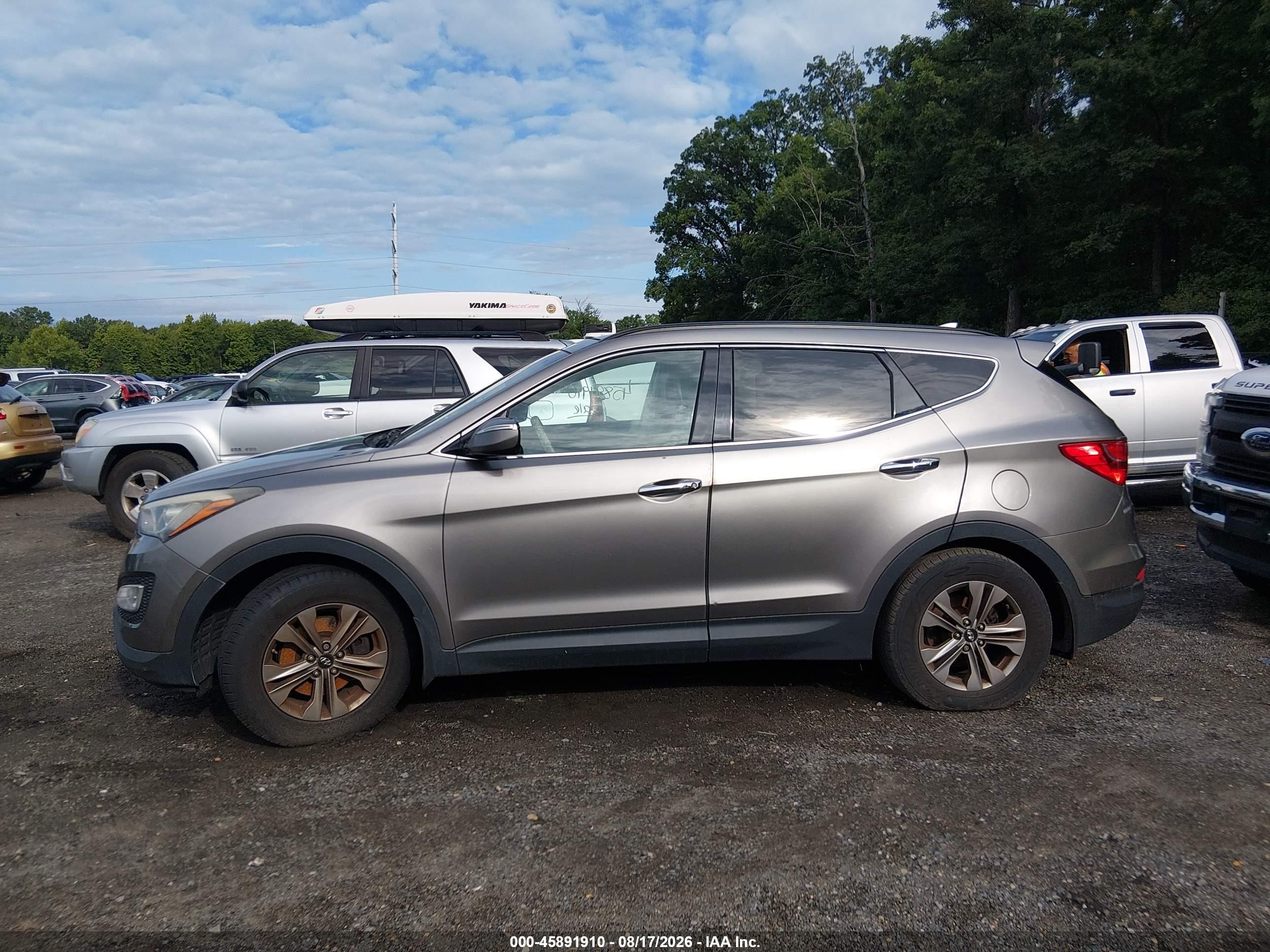 2015 Hyundai Santa Fe Sport 2.4l Gray vin: 5XYZUDLB3FG285585
