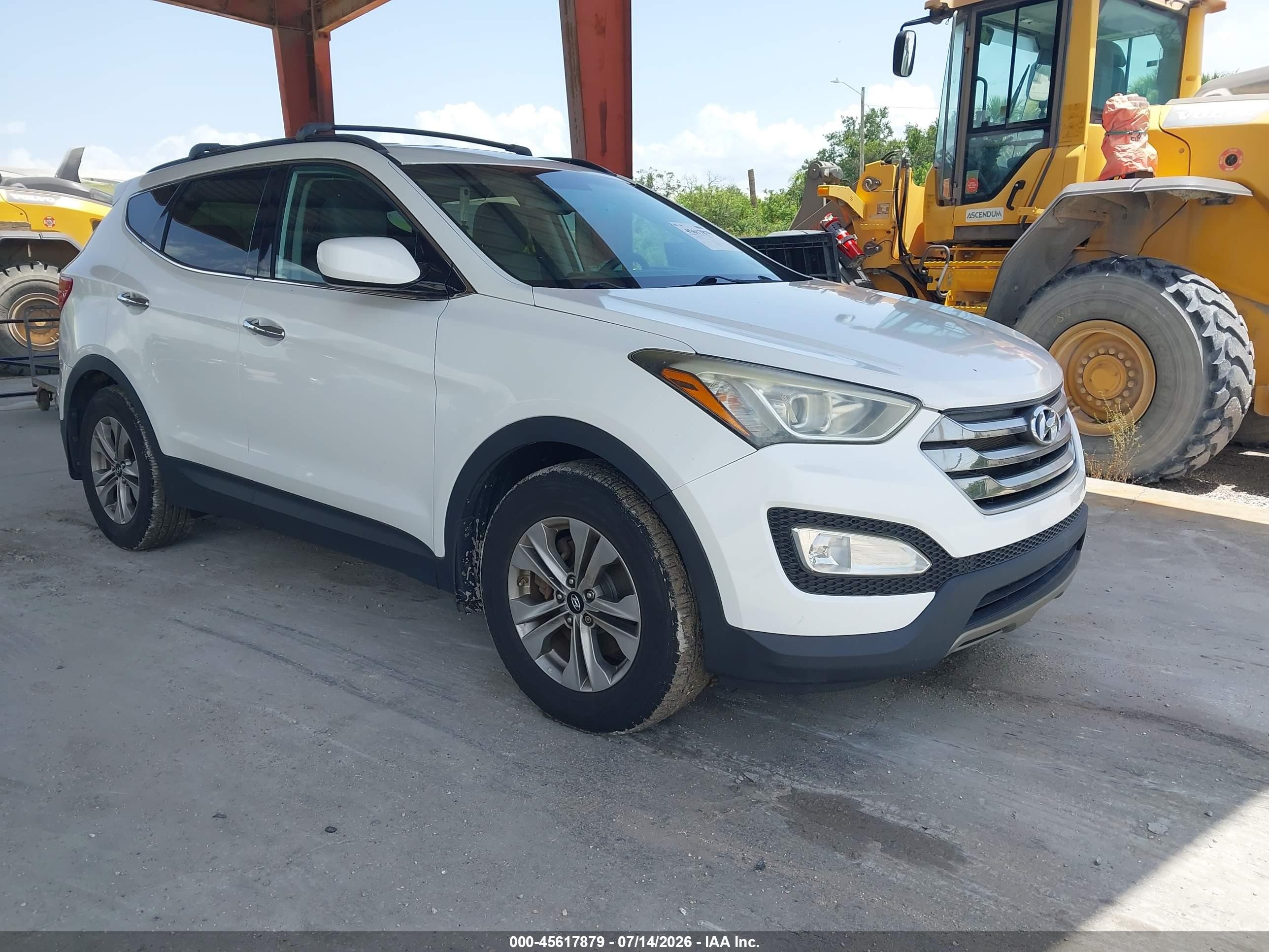 2015 Hyundai Santa Fe Sport 2.4l White vin: 5XYZUDLB3FG286879