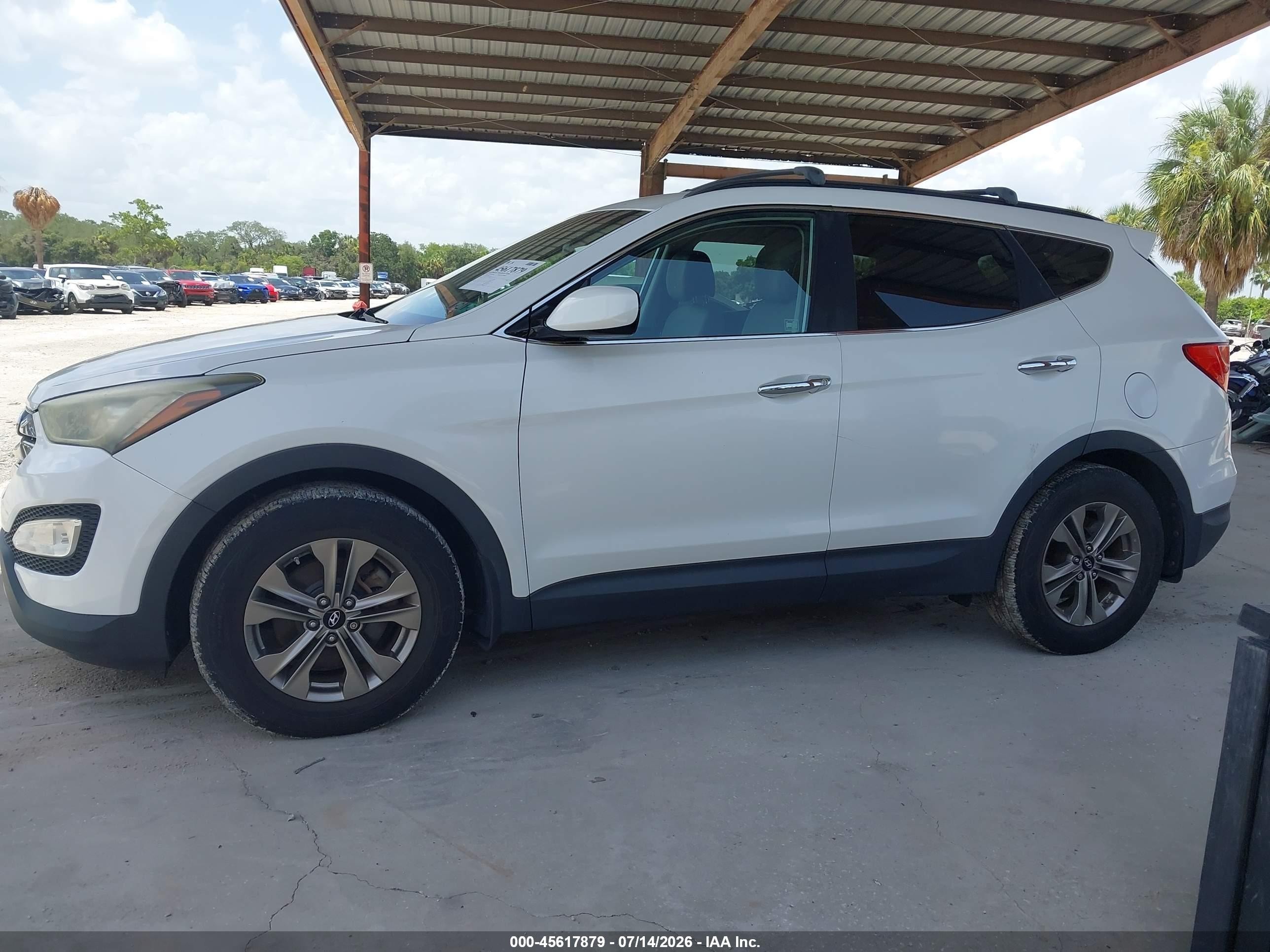 2015 Hyundai Santa Fe Sport 2.4l Белый vin: 5XYZUDLB3FG286879