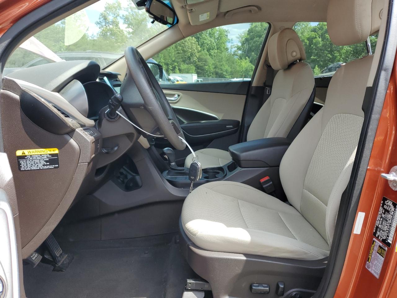 2017 Hyundai Santa Fe Sport 2.4l Оранжевый vin: 5XYZUDLB3HG498569