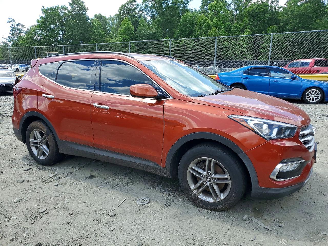 2017 Hyundai Santa Fe Sport 2.4l Оранжевый vin: 5XYZUDLB3HG498569