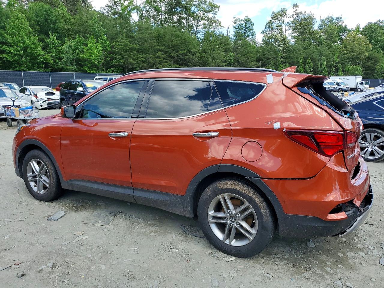 2017 Hyundai Santa Fe Sport 2.4l Оранжевый vin: 5XYZUDLB3HG498569