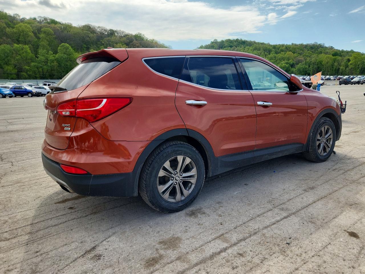 2013 Hyundai Santa Fe Sport 2.4l Orange vin: 5XYZUDLB4DG054336