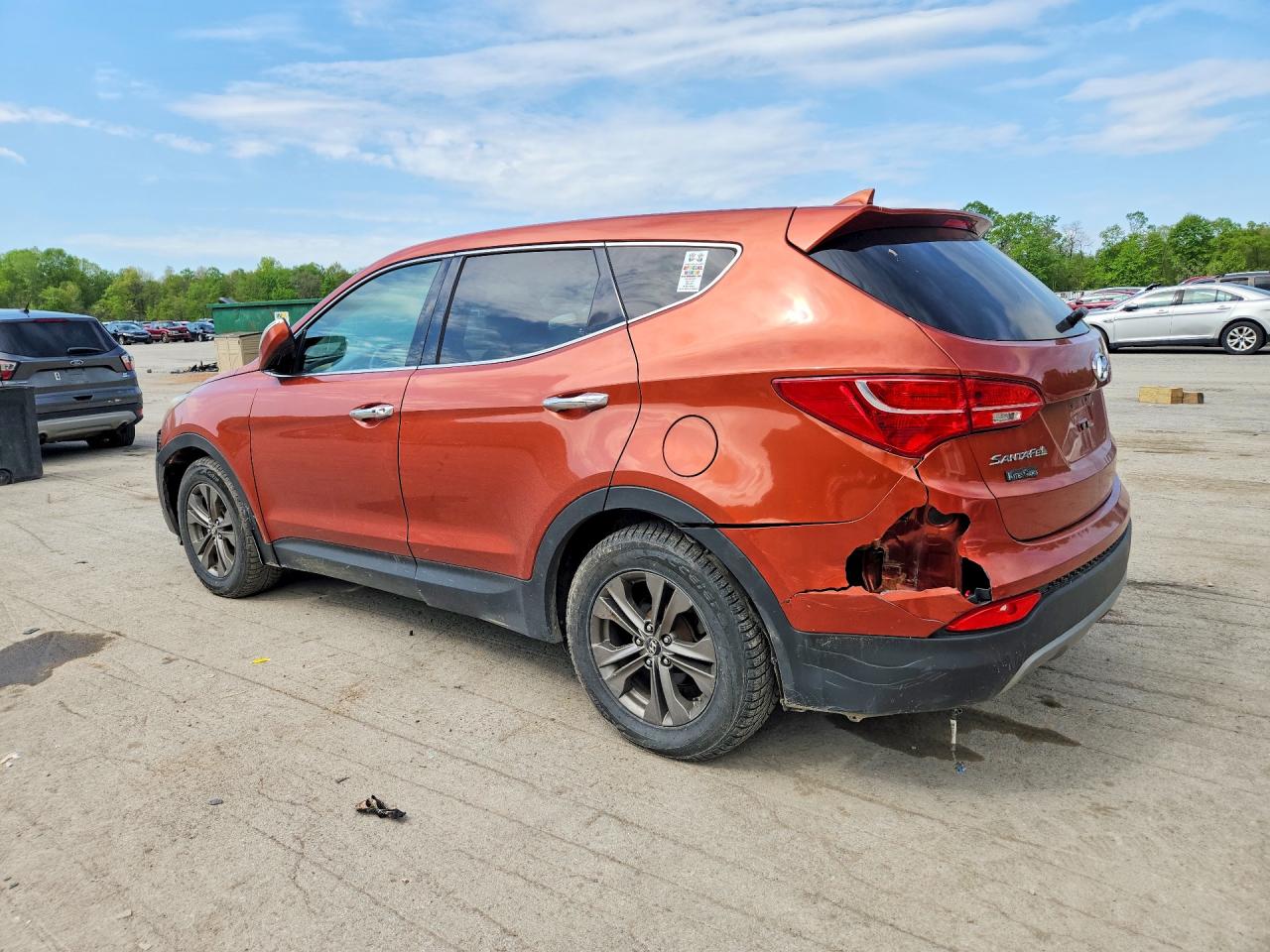 2013 Hyundai Santa Fe Sport 2.4l Orange vin: 5XYZUDLB4DG054336