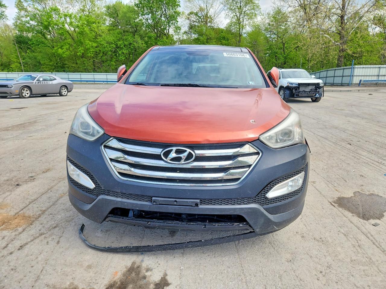 2013 Hyundai Santa Fe Sport 2.4l Orange vin: 5XYZUDLB4DG054336