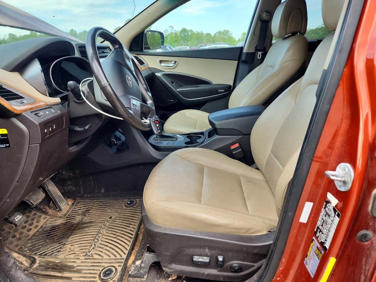 2013 Hyundai Santa Fe Sport 2.4l Orange vin: 5XYZUDLB4DG054336
