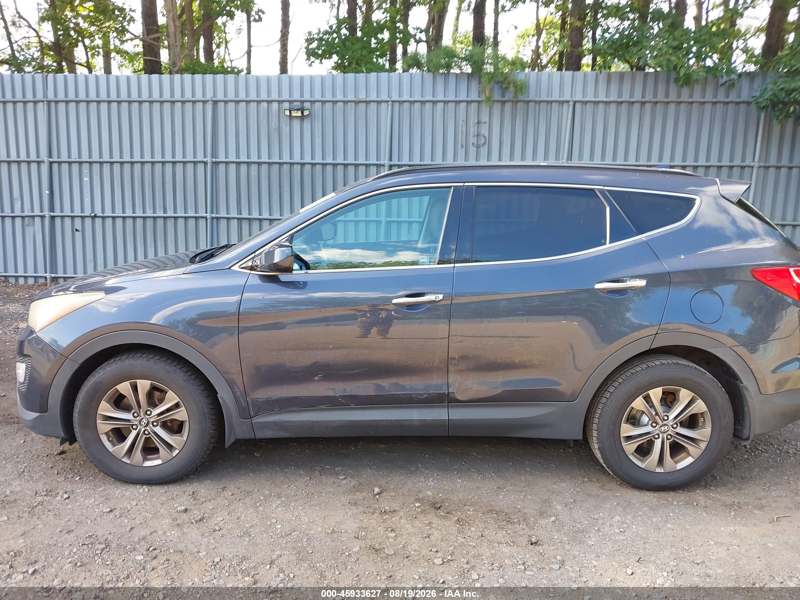 2013 Hyundai Santa Fe Sport Gray vin: 5XYZUDLB4DG058242