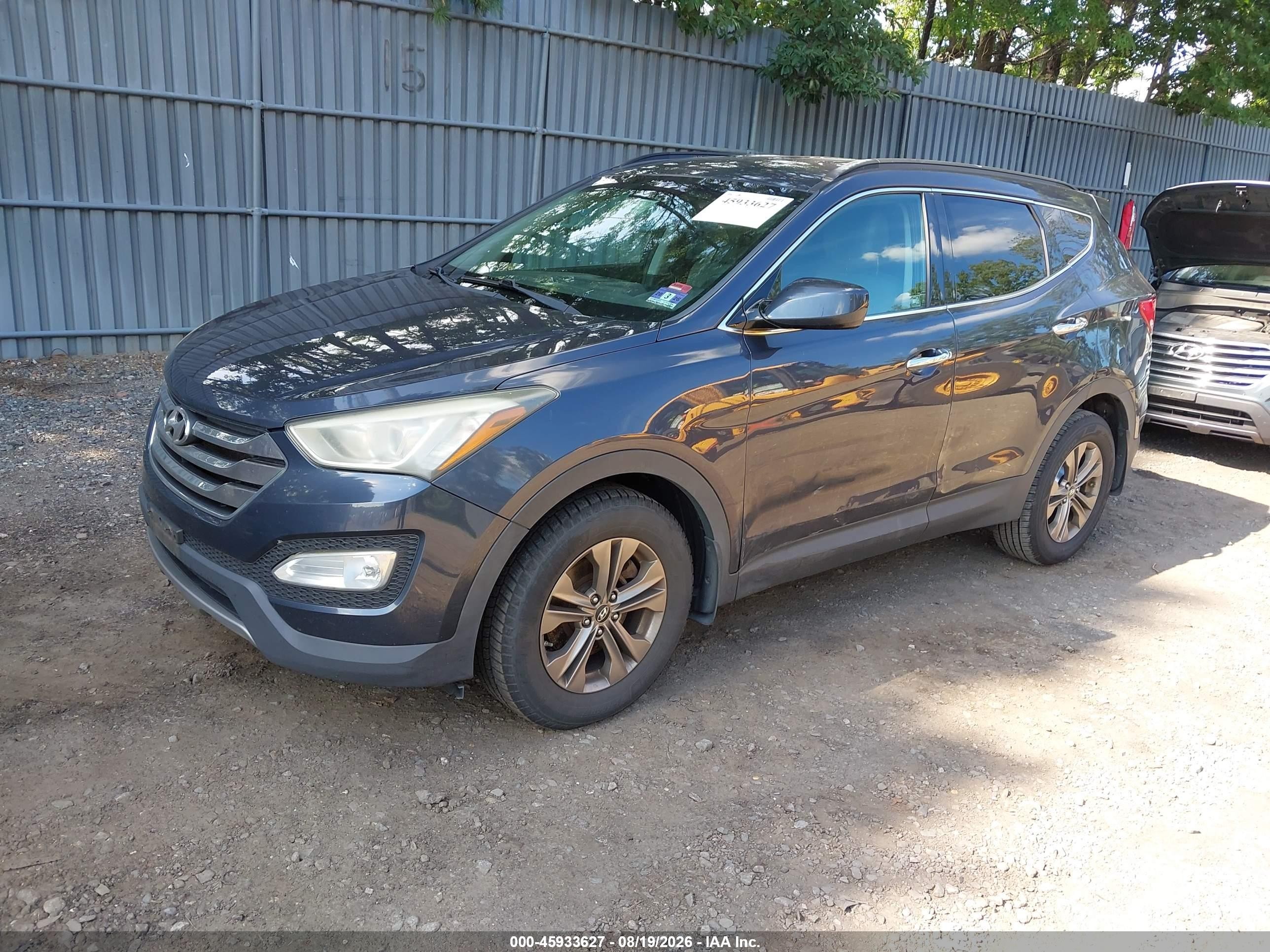 2013 Hyundai Santa Fe Sport Gray vin: 5XYZUDLB4DG058242