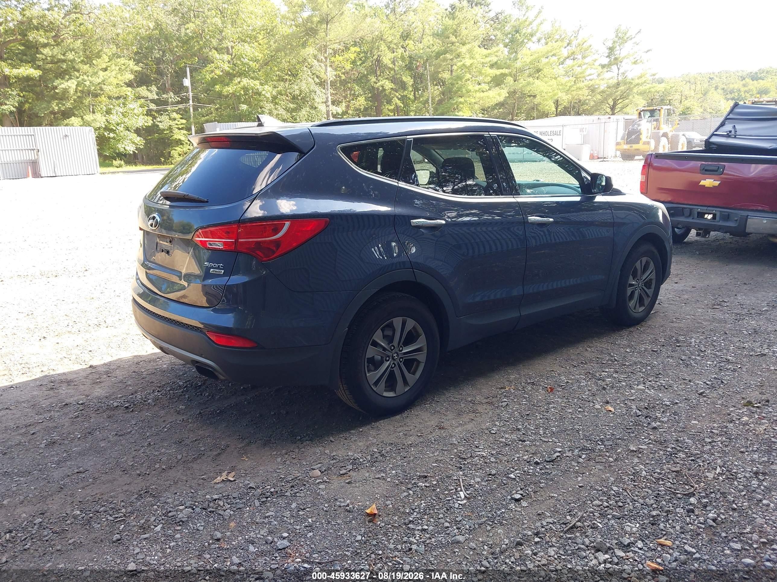 2013 Hyundai Santa Fe Sport Gray vin: 5XYZUDLB4DG058242