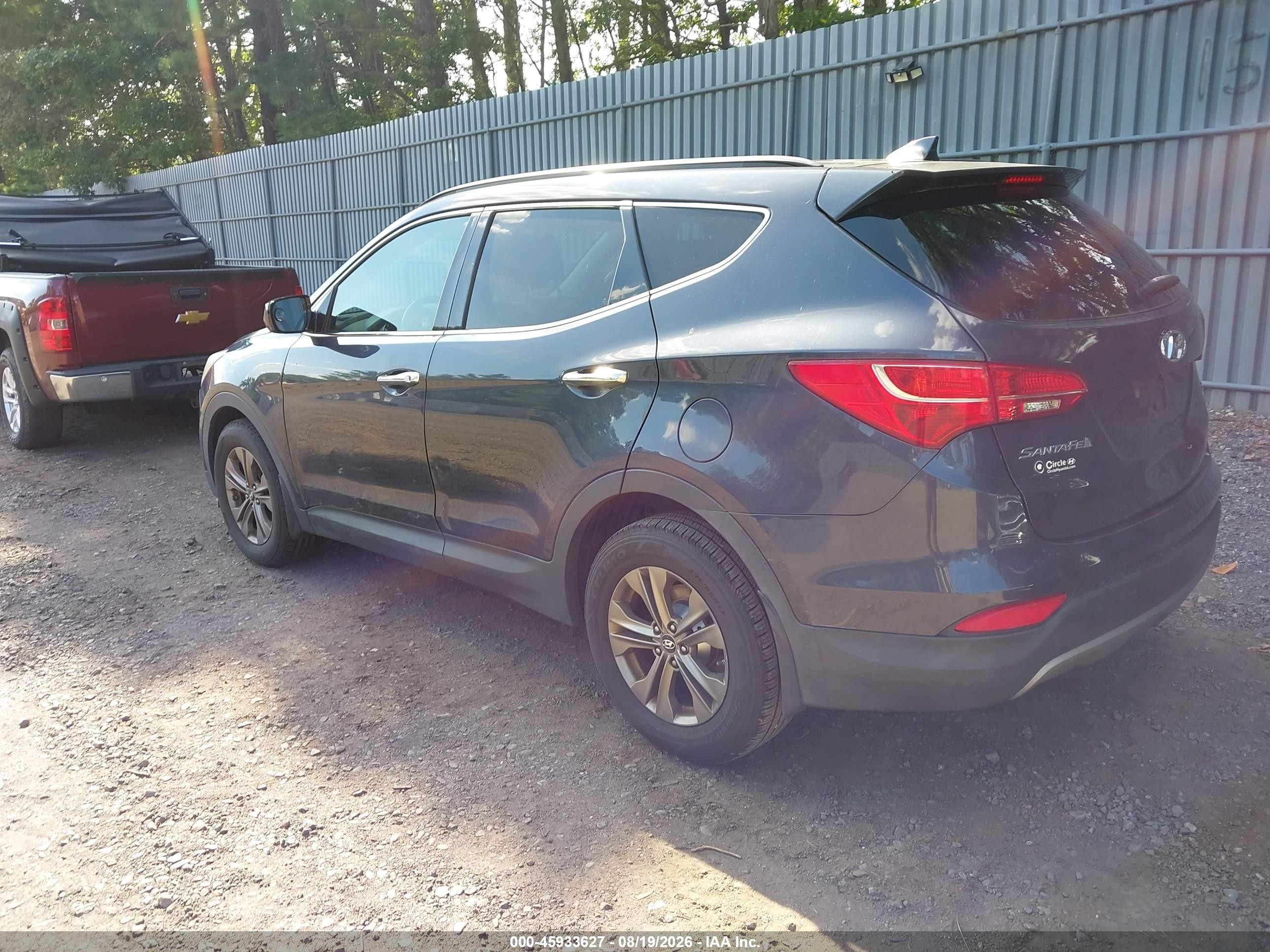 2013 Hyundai Santa Fe Sport Gray vin: 5XYZUDLB4DG058242