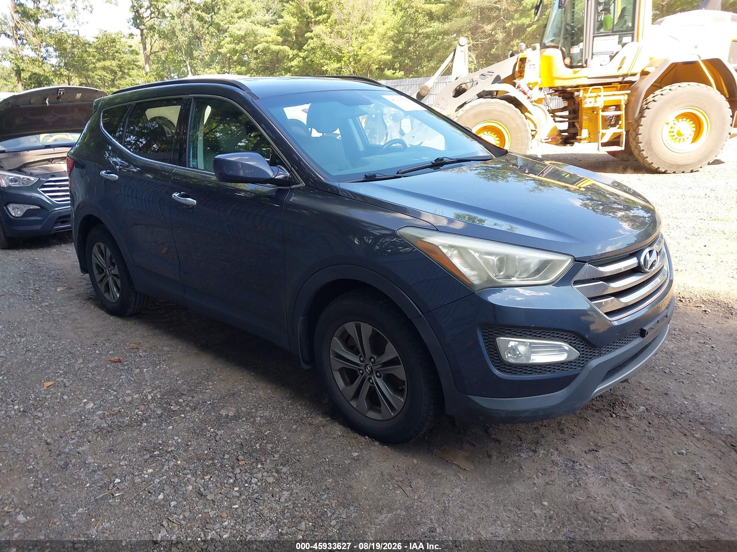 2013 Hyundai Santa Fe Sport Gray vin: 5XYZUDLB4DG058242