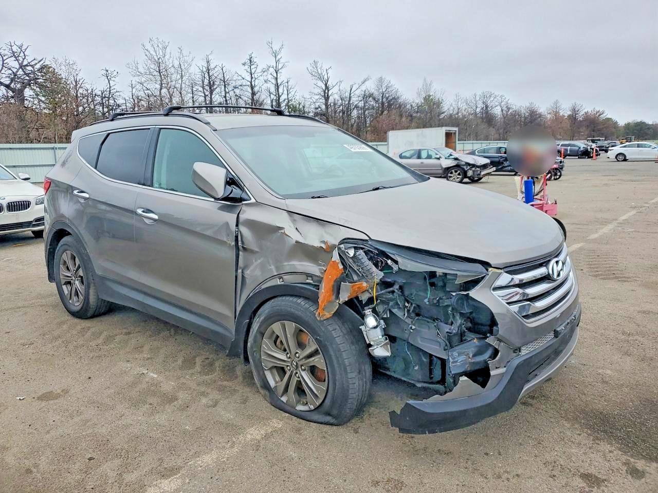 2013 Hyundai Santa Fe Sport 2.4l Gray vin: 5XYZUDLB4DG113451