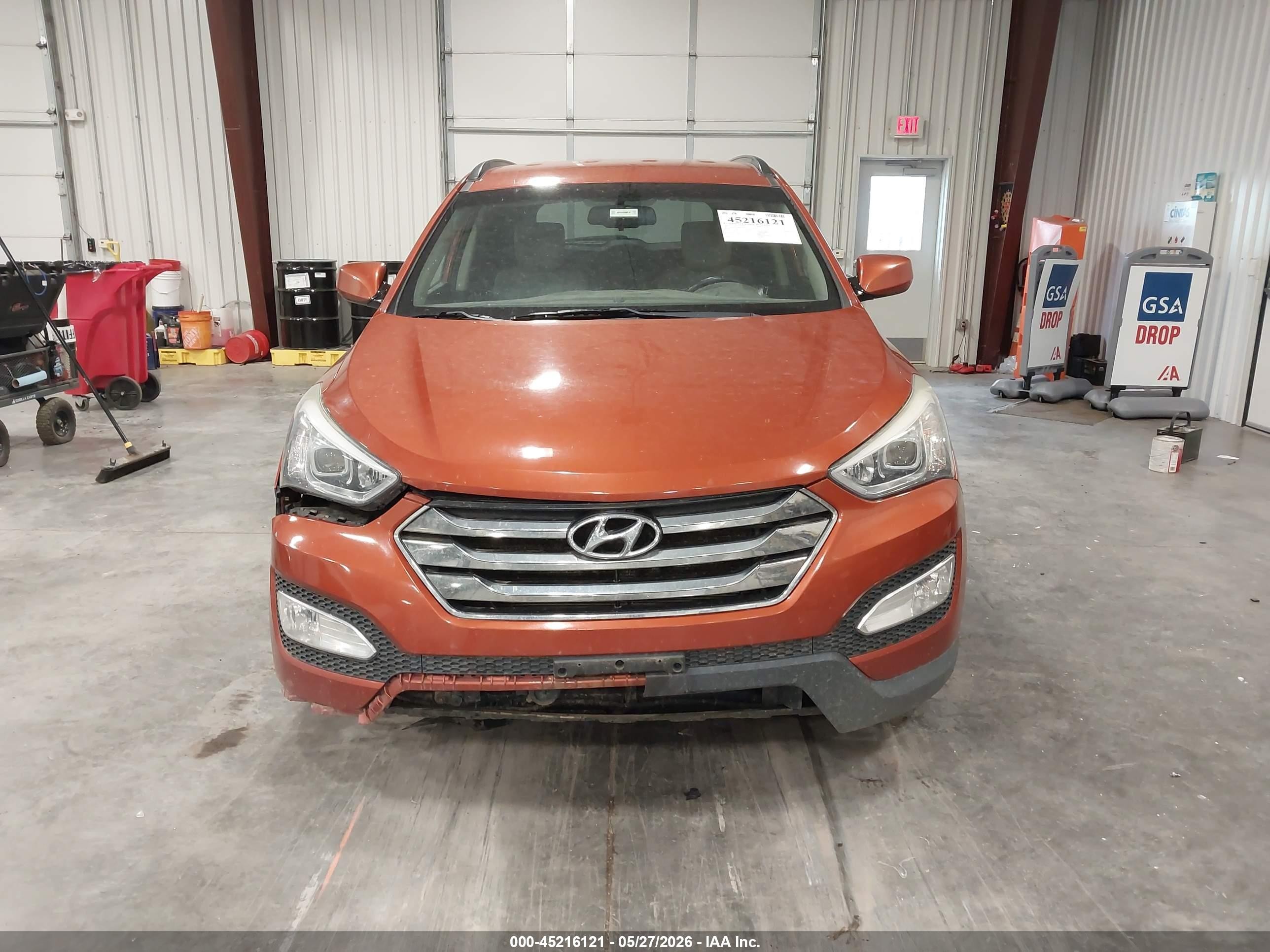 2013 Hyundai Santa Fe Sport Orange vin: 5XYZUDLB4DG123056