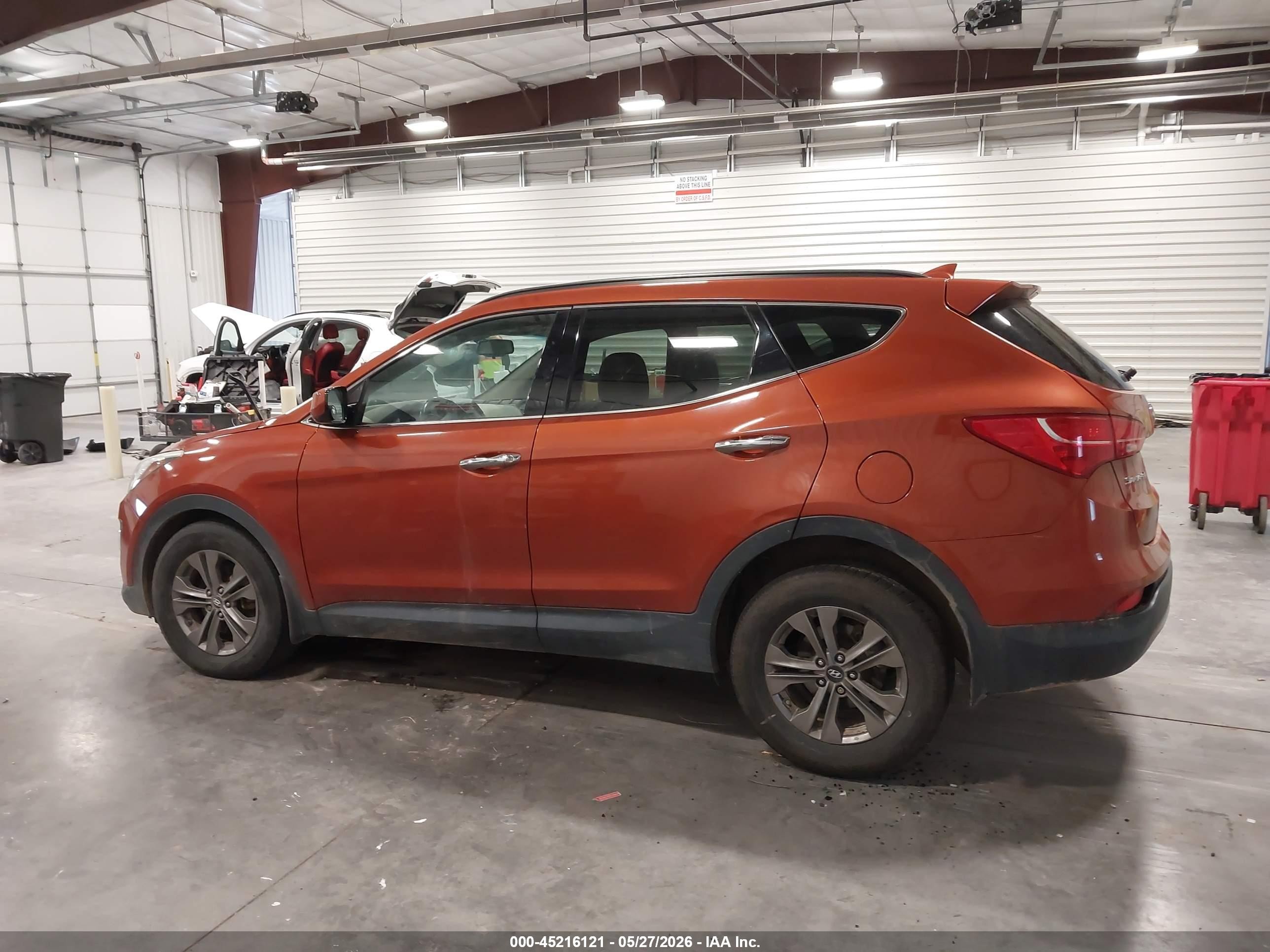 2013 Hyundai Santa Fe Sport Orange vin: 5XYZUDLB4DG123056