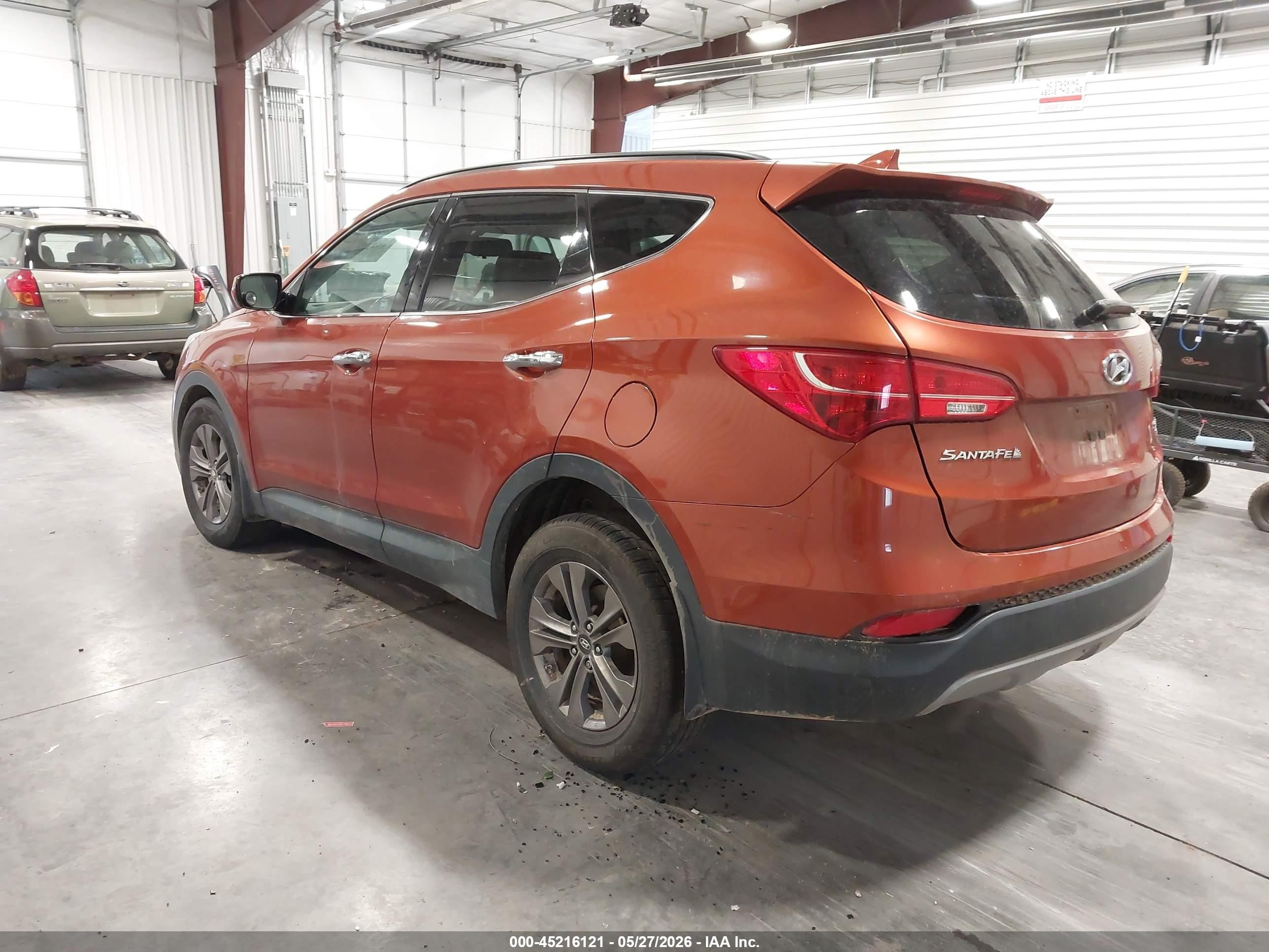 2013 Hyundai Santa Fe Sport Orange vin: 5XYZUDLB4DG123056
