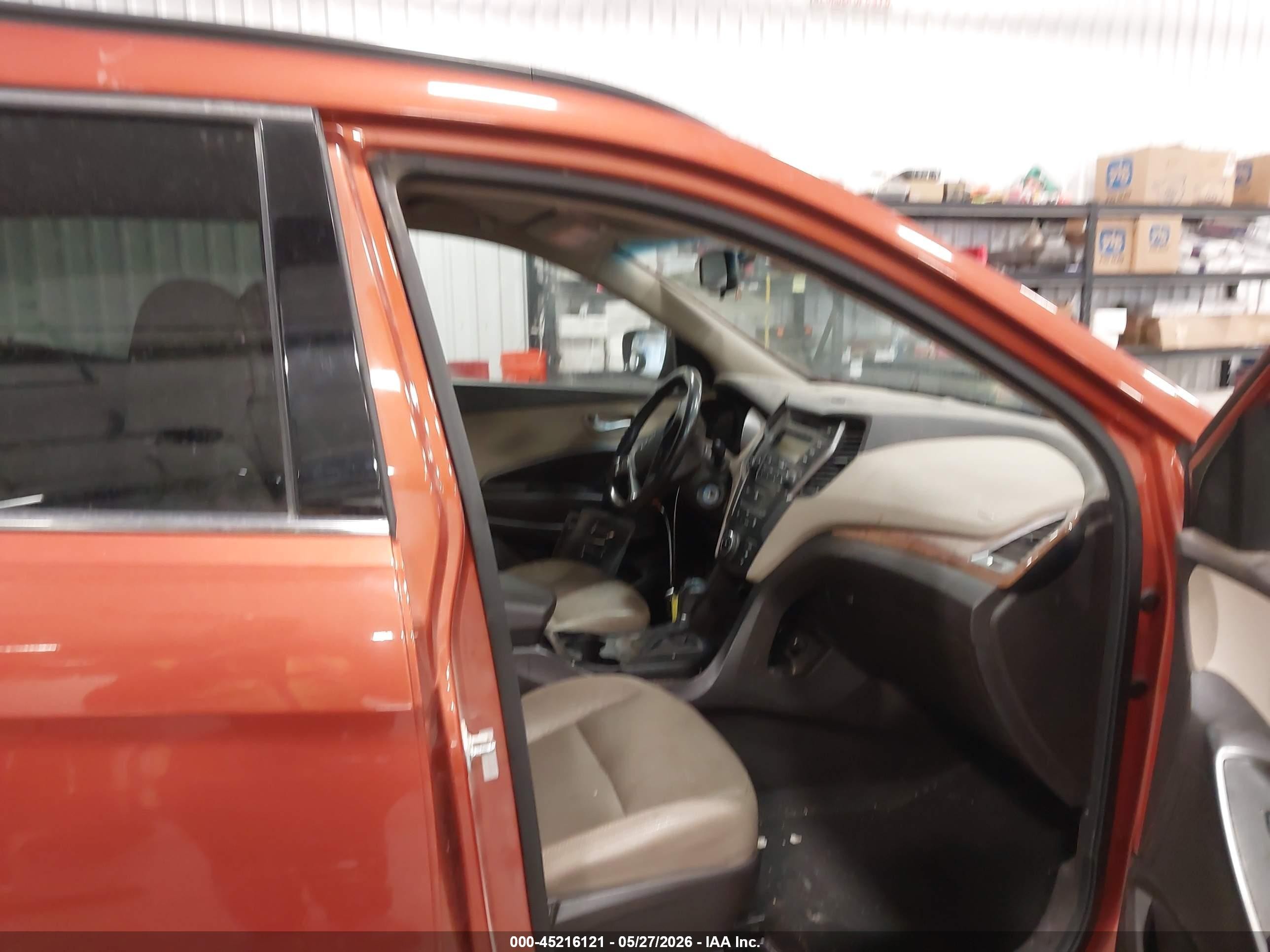 2013 Hyundai Santa Fe Sport Orange vin: 5XYZUDLB4DG123056