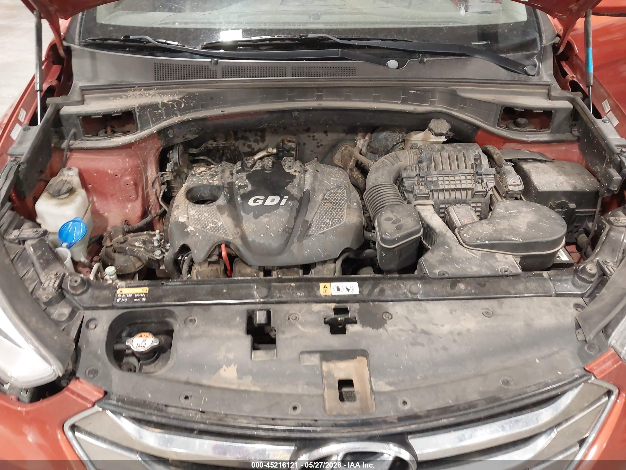 2013 Hyundai Santa Fe Sport Orange vin: 5XYZUDLB4DG123056