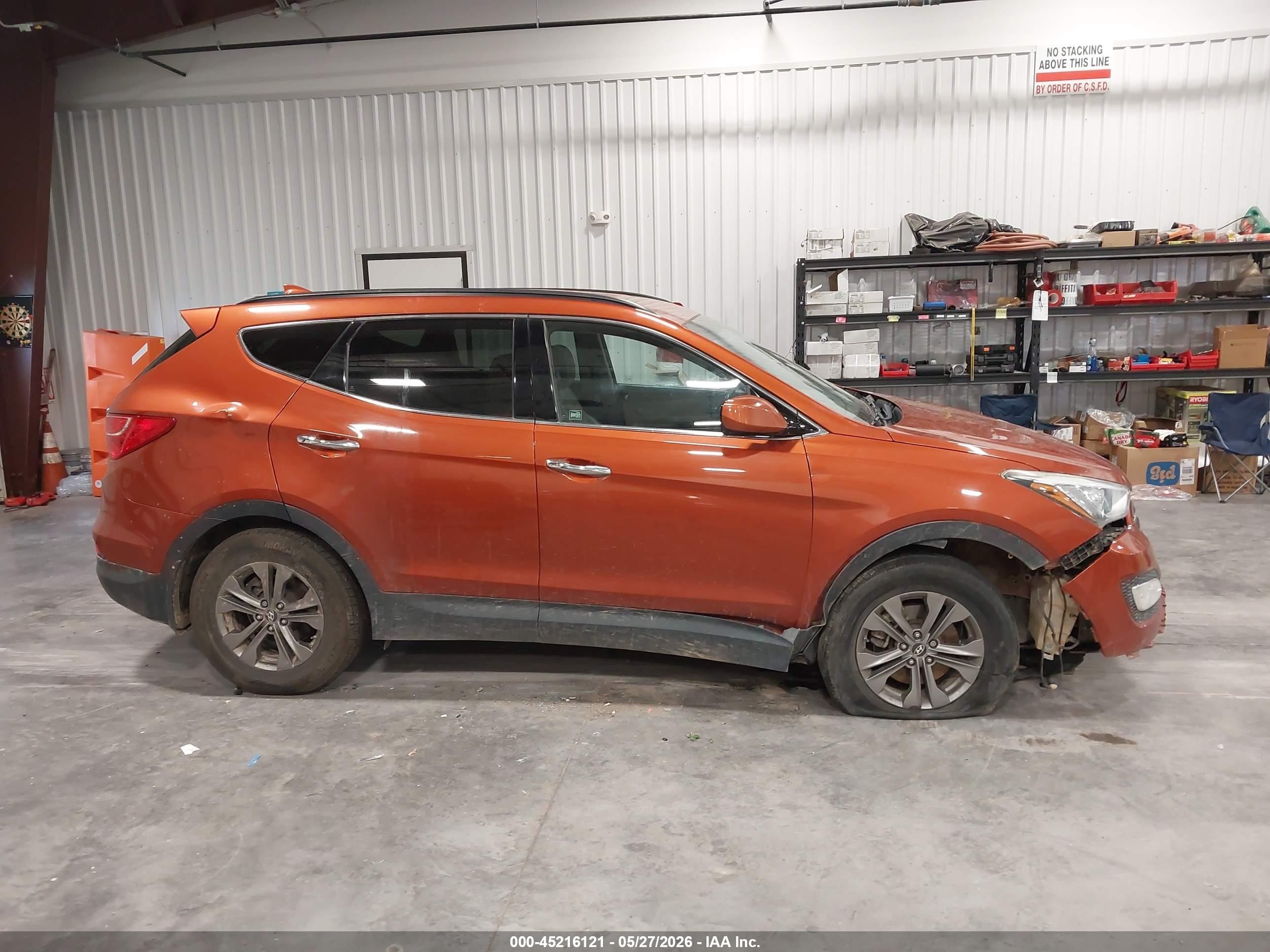2013 Hyundai Santa Fe Sport Orange vin: 5XYZUDLB4DG123056