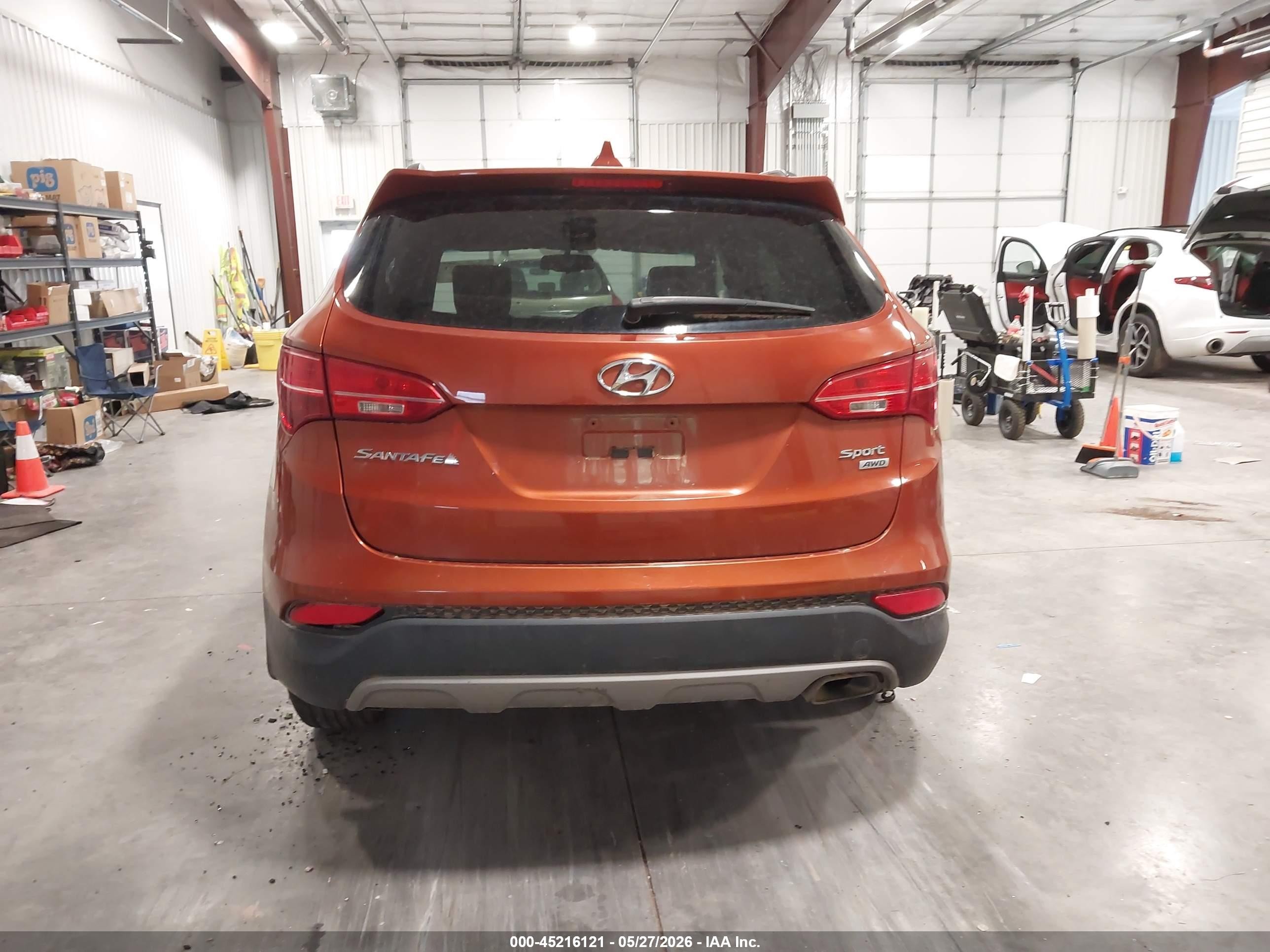 2013 Hyundai Santa Fe Sport Orange vin: 5XYZUDLB4DG123056