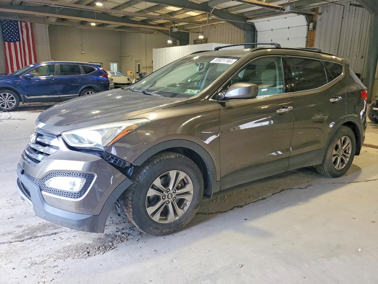 2014 Hyundai Santa Fe Sport 2.4l Gray vin: 5XYZUDLB4EG165843