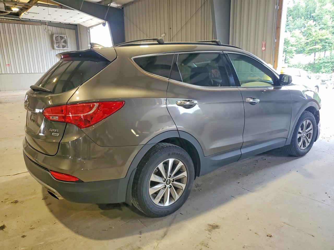 2014 Hyundai Santa Fe Sport 2.4l Gray vin: 5XYZUDLB4EG165843