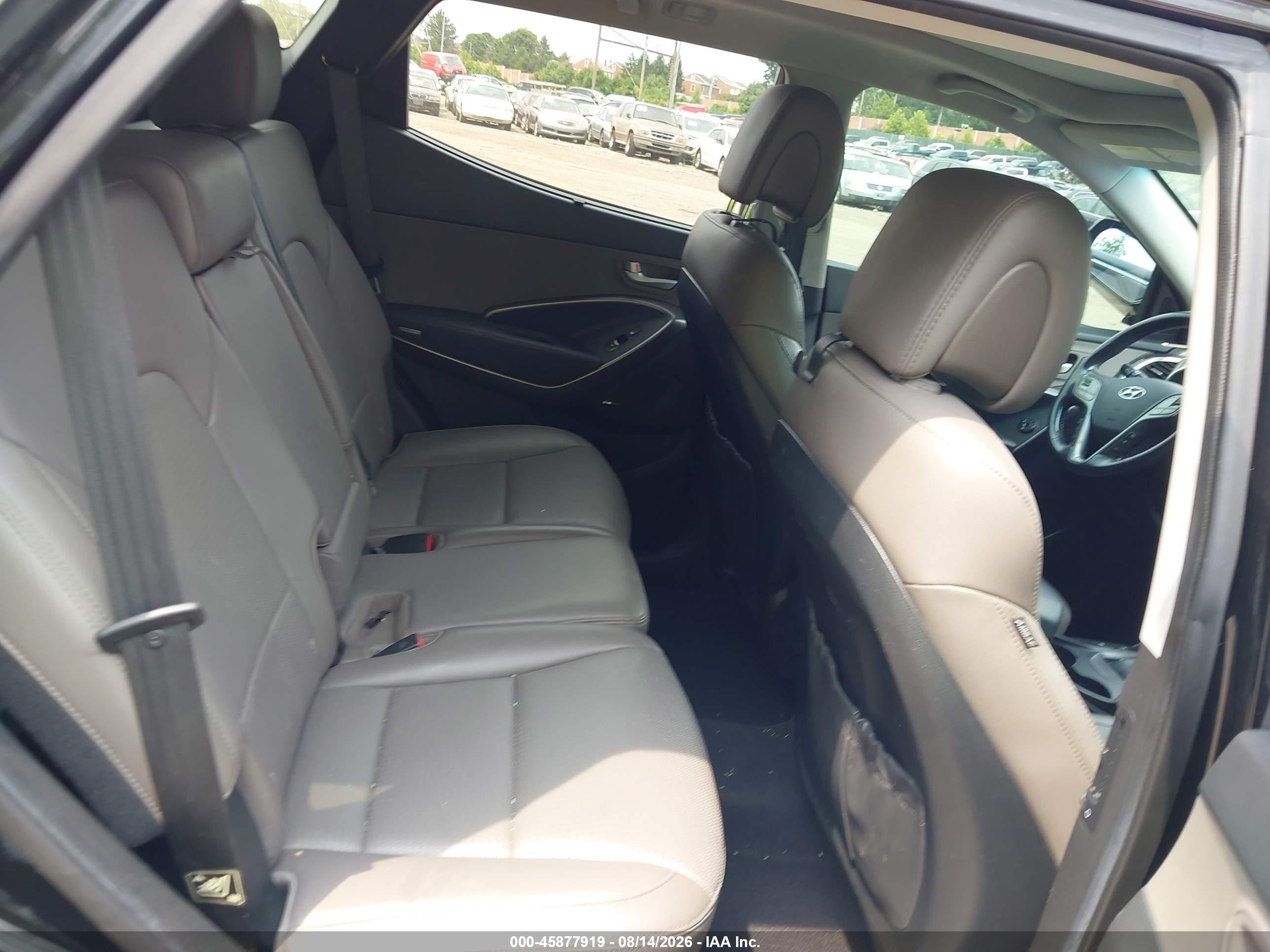 2014 Hyundai Santa Fe Sport 2.4l Black vin: 5XYZUDLB4EG177684