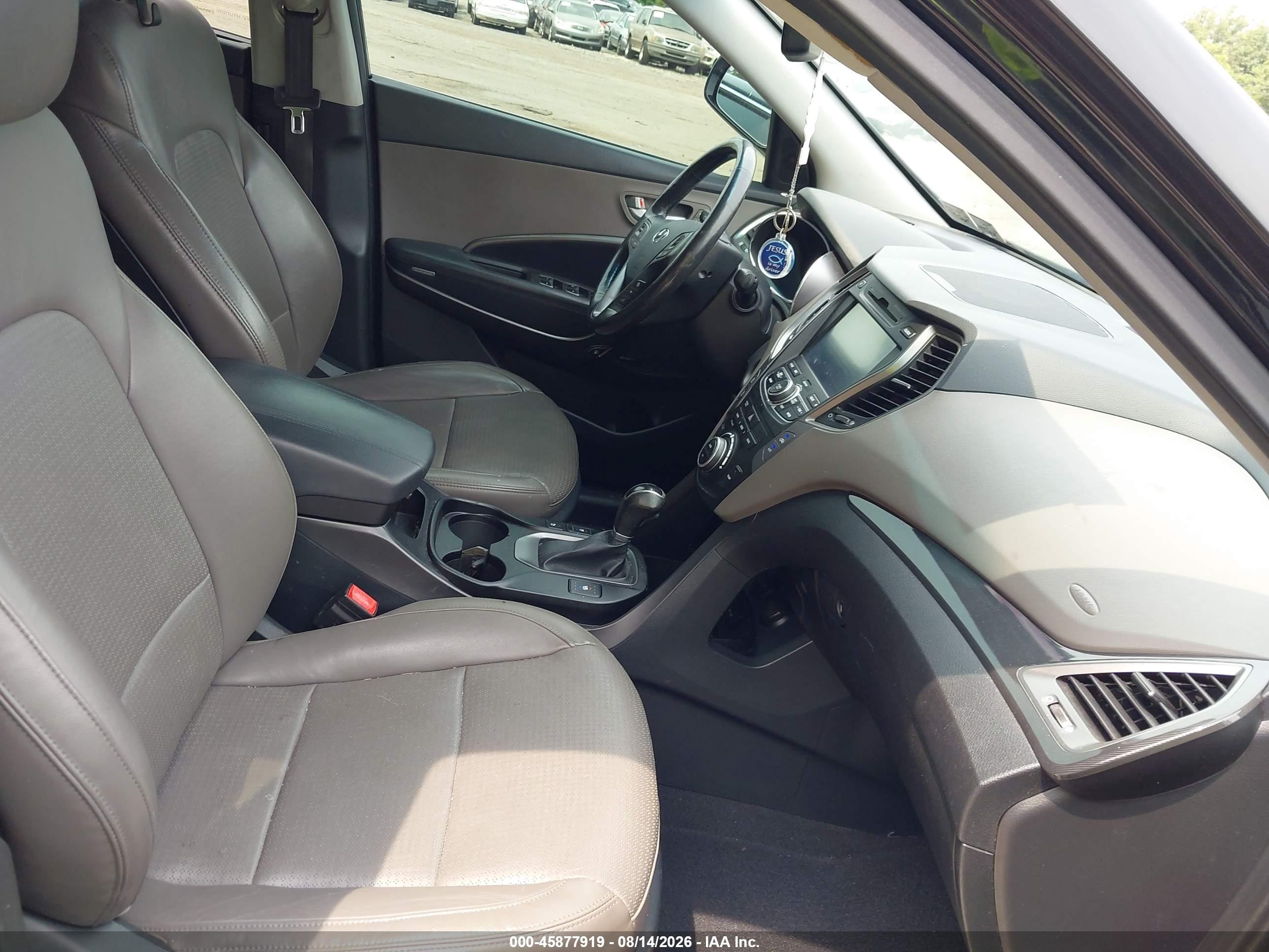 2014 Hyundai Santa Fe Sport 2.4l Black vin: 5XYZUDLB4EG177684