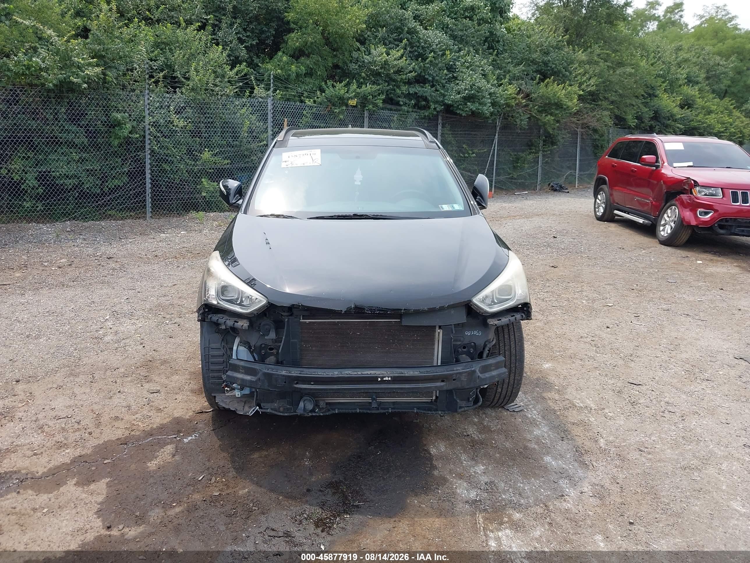 2014 Hyundai Santa Fe Sport 2.4l Black vin: 5XYZUDLB4EG177684