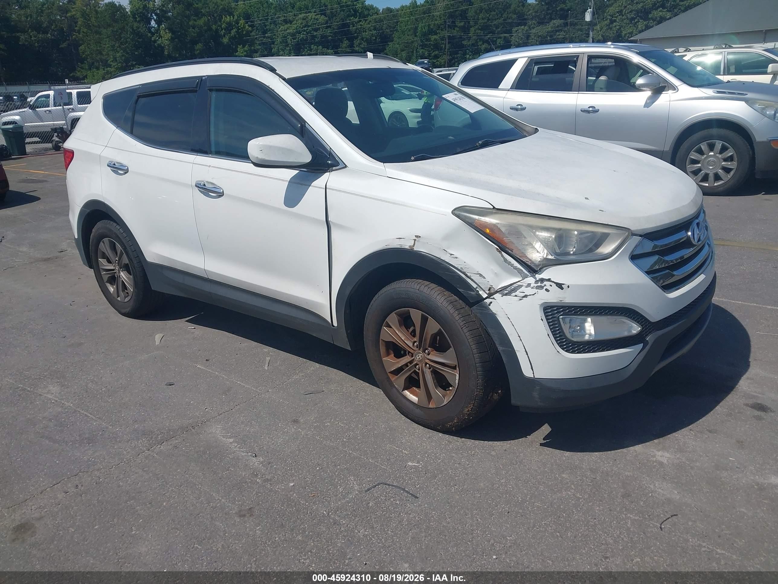 2014 Hyundai Santa Fe Sport 2.4l Белый vin: 5XYZUDLB4EG194730