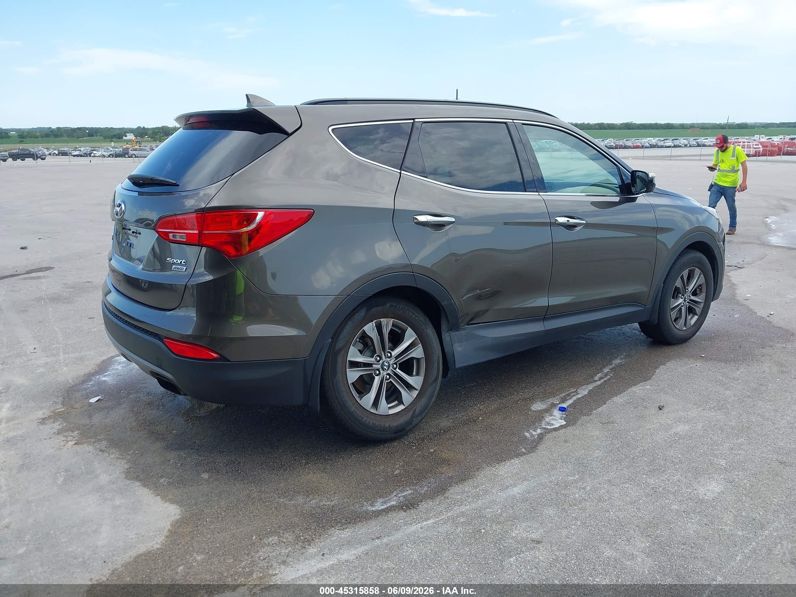 2014 Hyundai Santa Fe Sport 2.4l Brown vin: 5XYZUDLB4EG216631