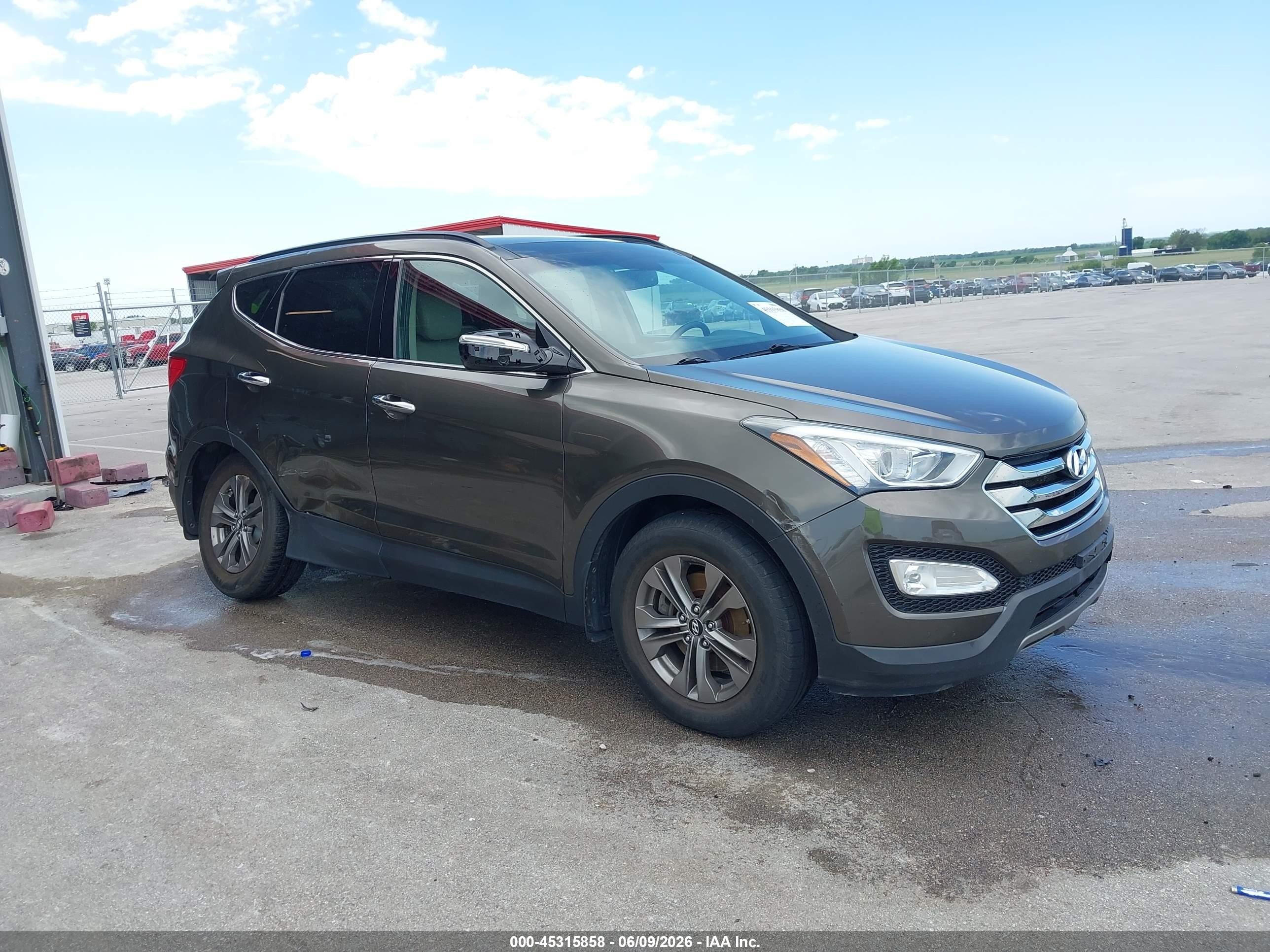 2014 Hyundai Santa Fe Sport 2.4l Brown vin: 5XYZUDLB4EG216631