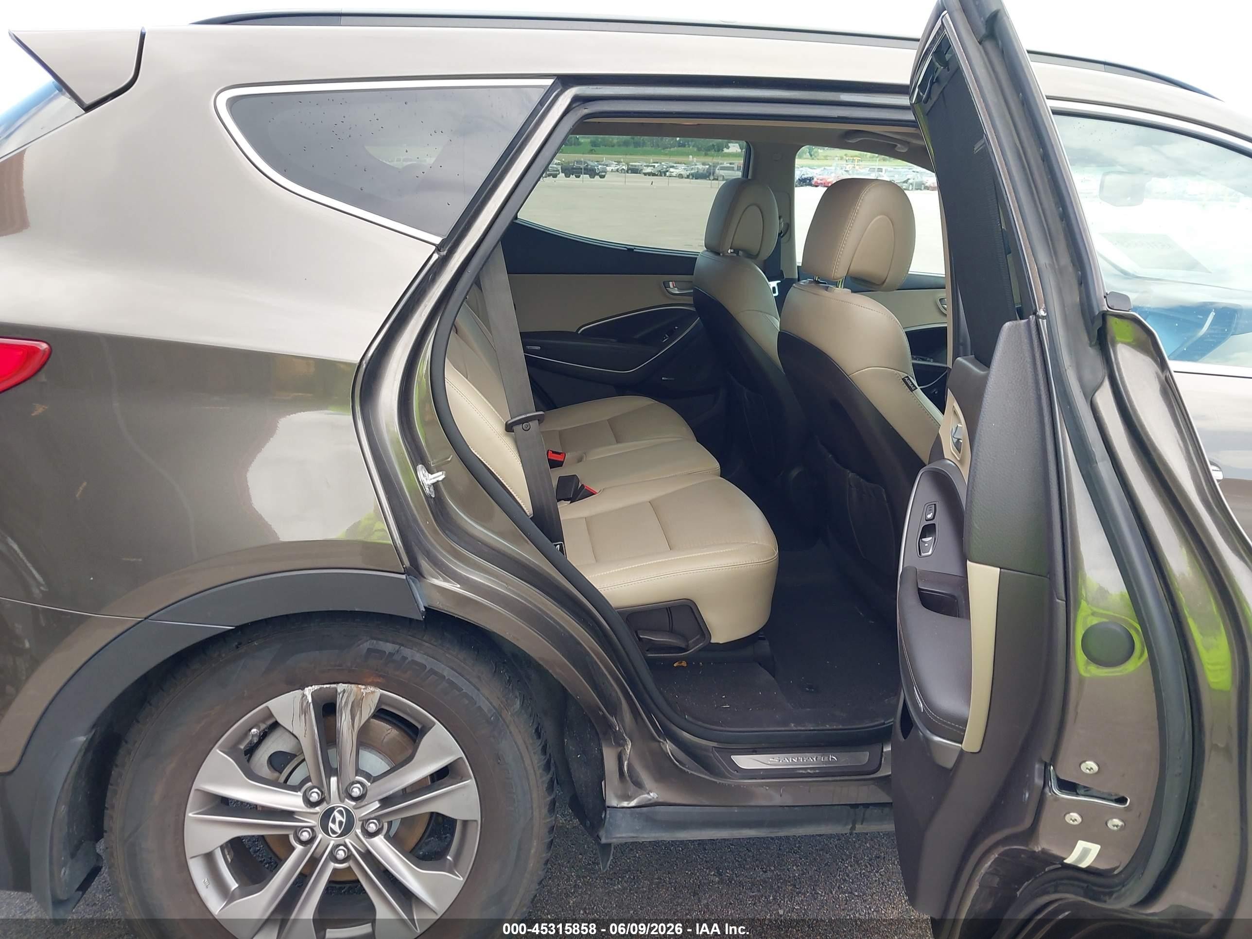 2014 Hyundai Santa Fe Sport 2.4l Brown vin: 5XYZUDLB4EG216631