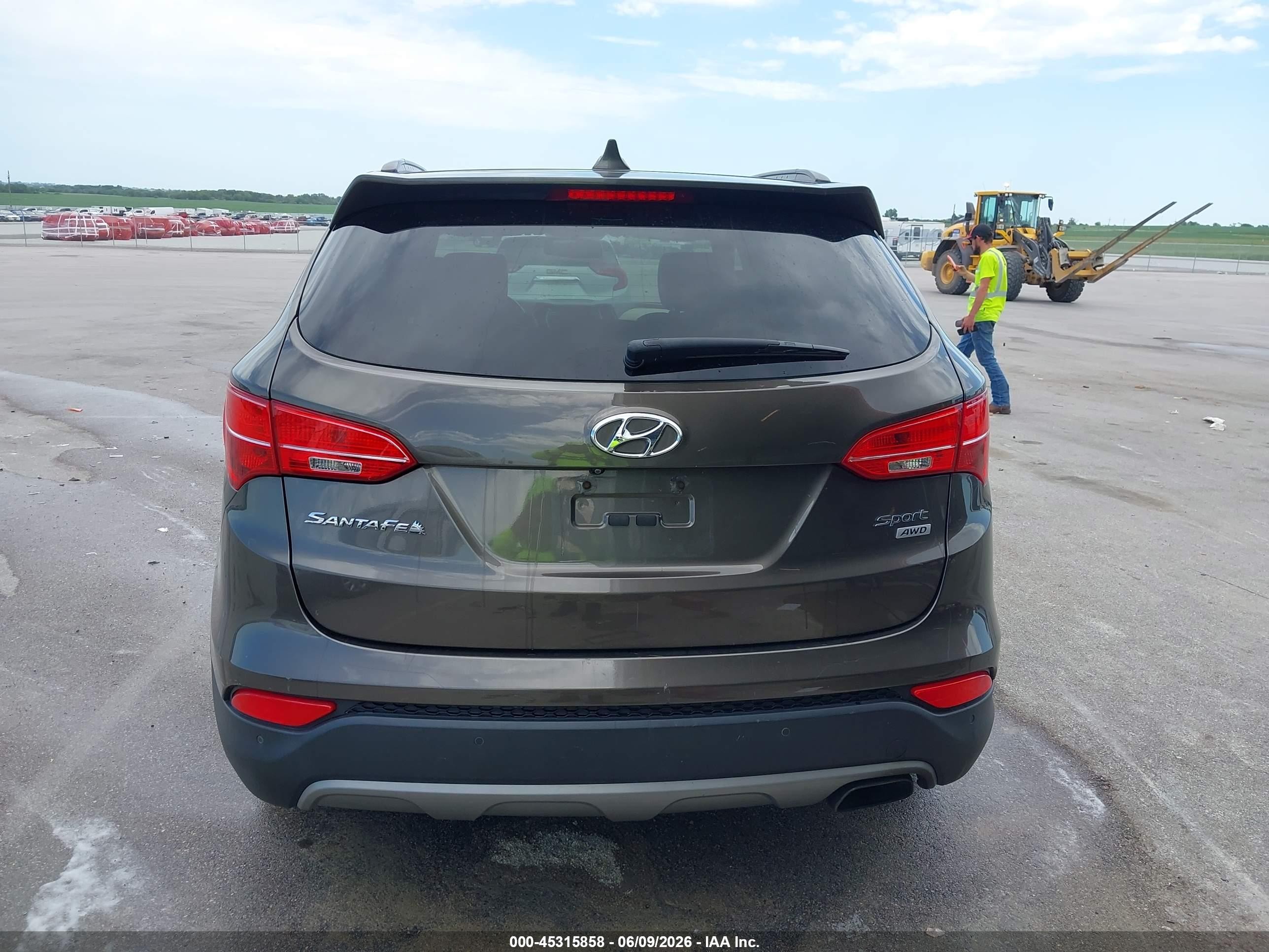 2014 Hyundai Santa Fe Sport 2.4l Brown vin: 5XYZUDLB4EG216631
