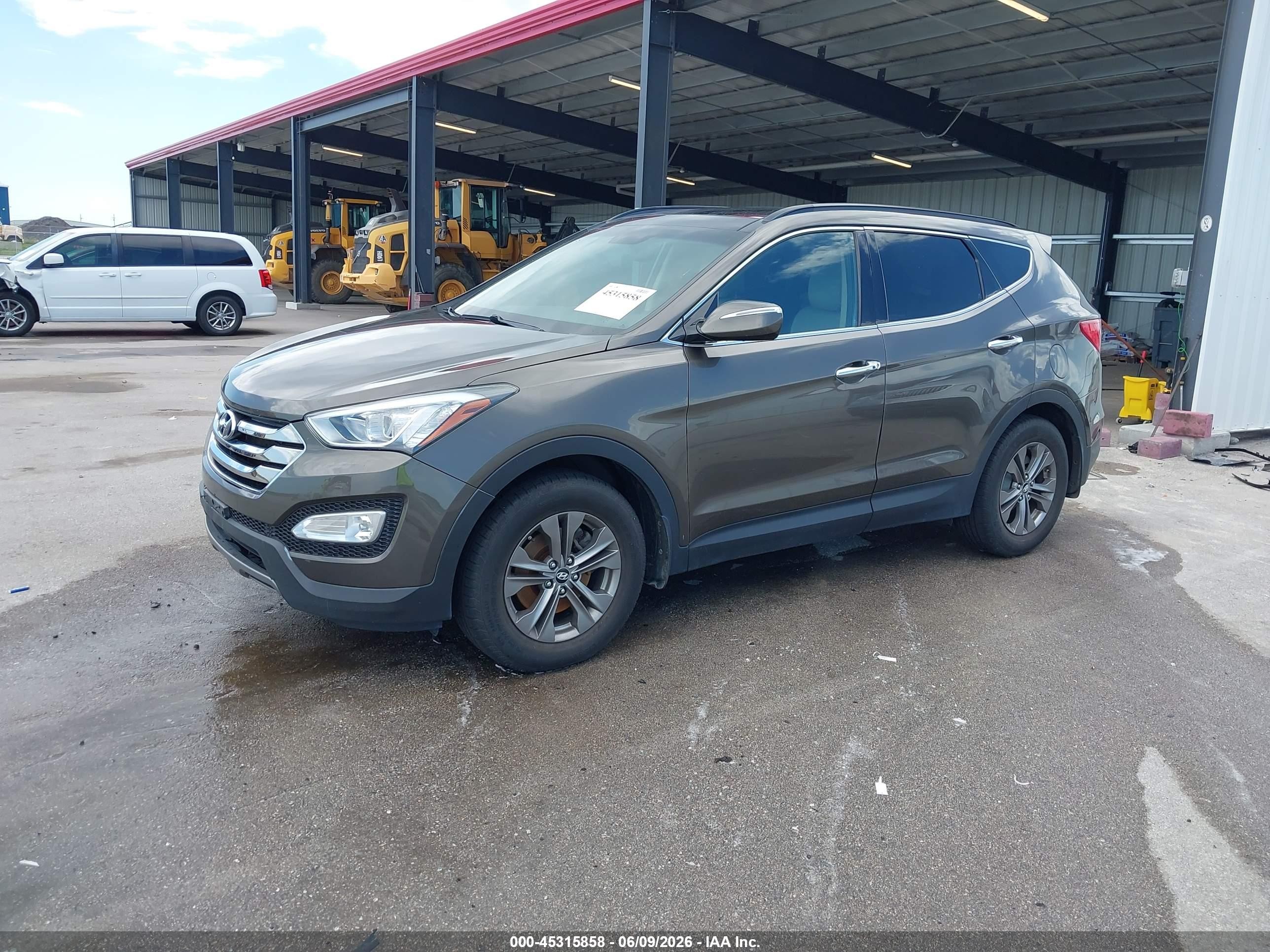 2014 Hyundai Santa Fe Sport 2.4l Brown vin: 5XYZUDLB4EG216631
