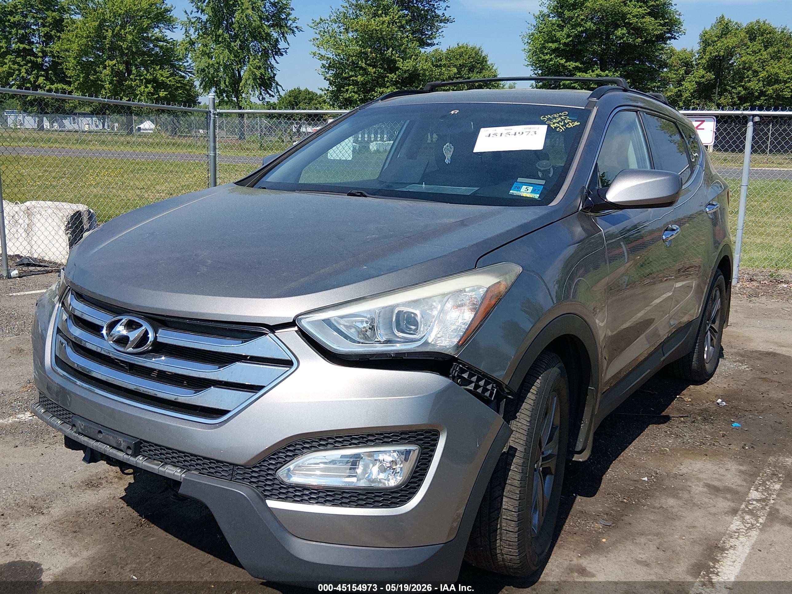 2014 Hyundai Santa Fe Sport 2.4l Gray vin: 5XYZUDLB4EG224065