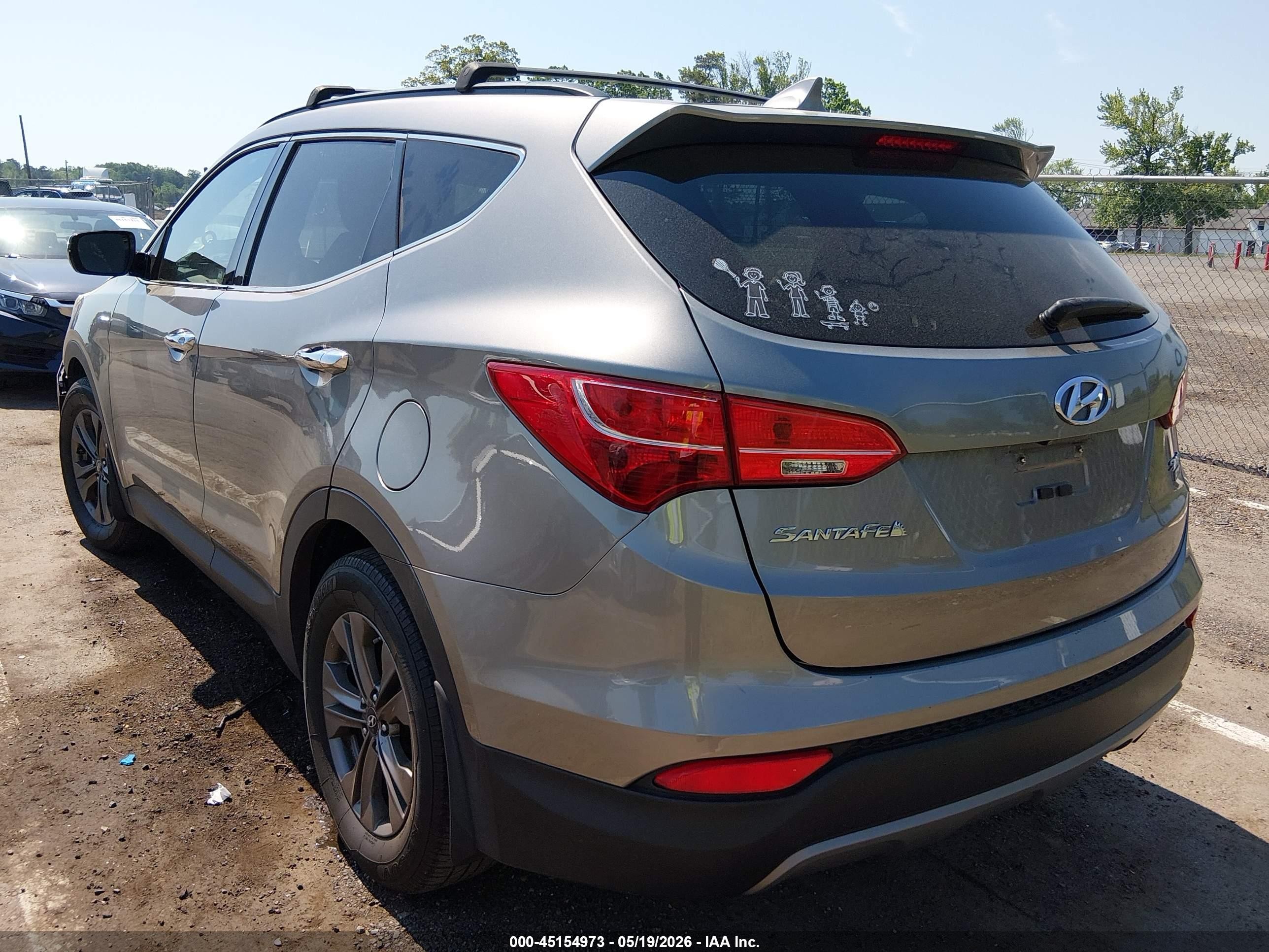2014 Hyundai Santa Fe Sport 2.4l Gray vin: 5XYZUDLB4EG224065
