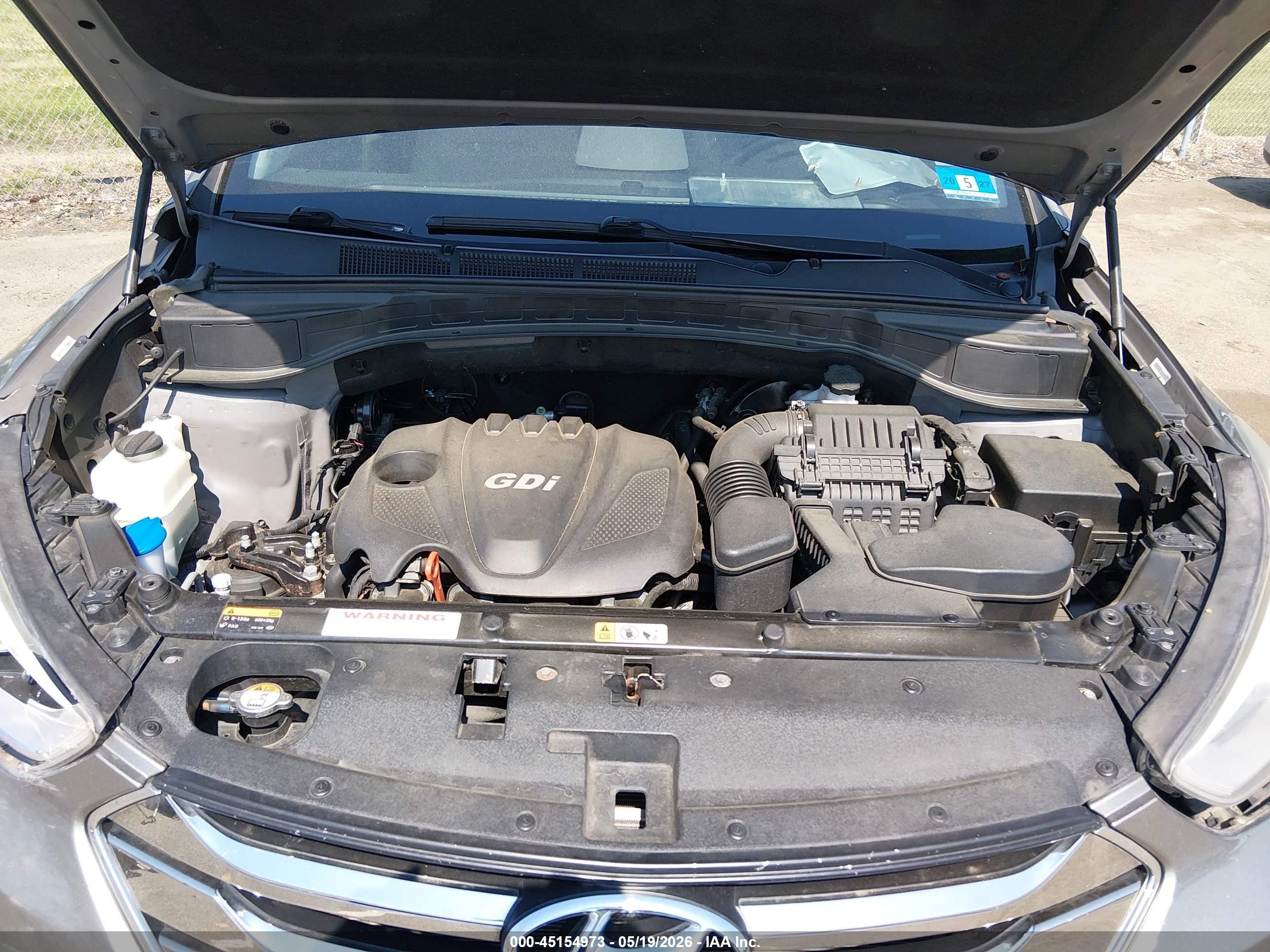 2014 Hyundai Santa Fe Sport 2.4l Gray vin: 5XYZUDLB4EG224065
