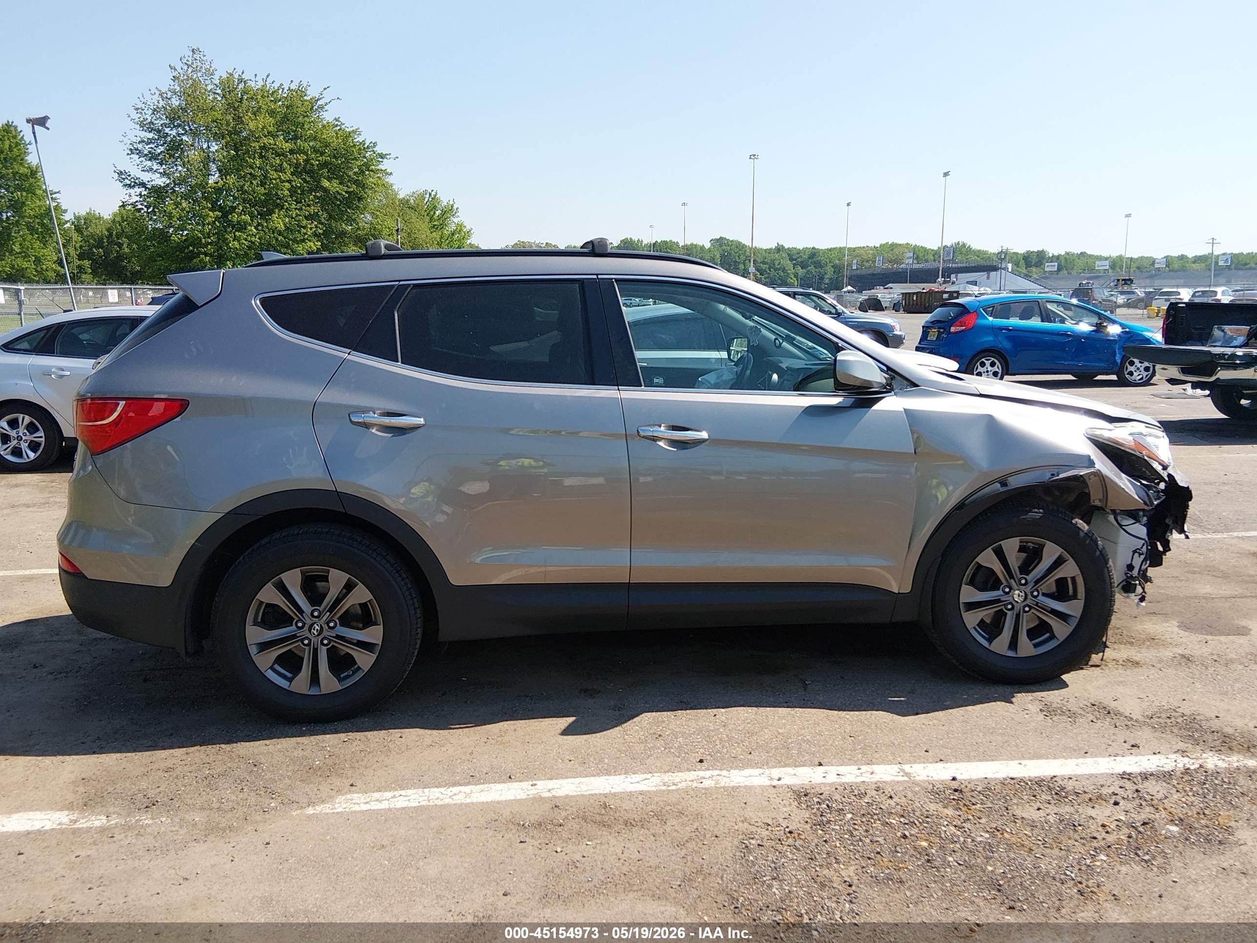 2014 Hyundai Santa Fe Sport 2.4l Gray vin: 5XYZUDLB4EG224065