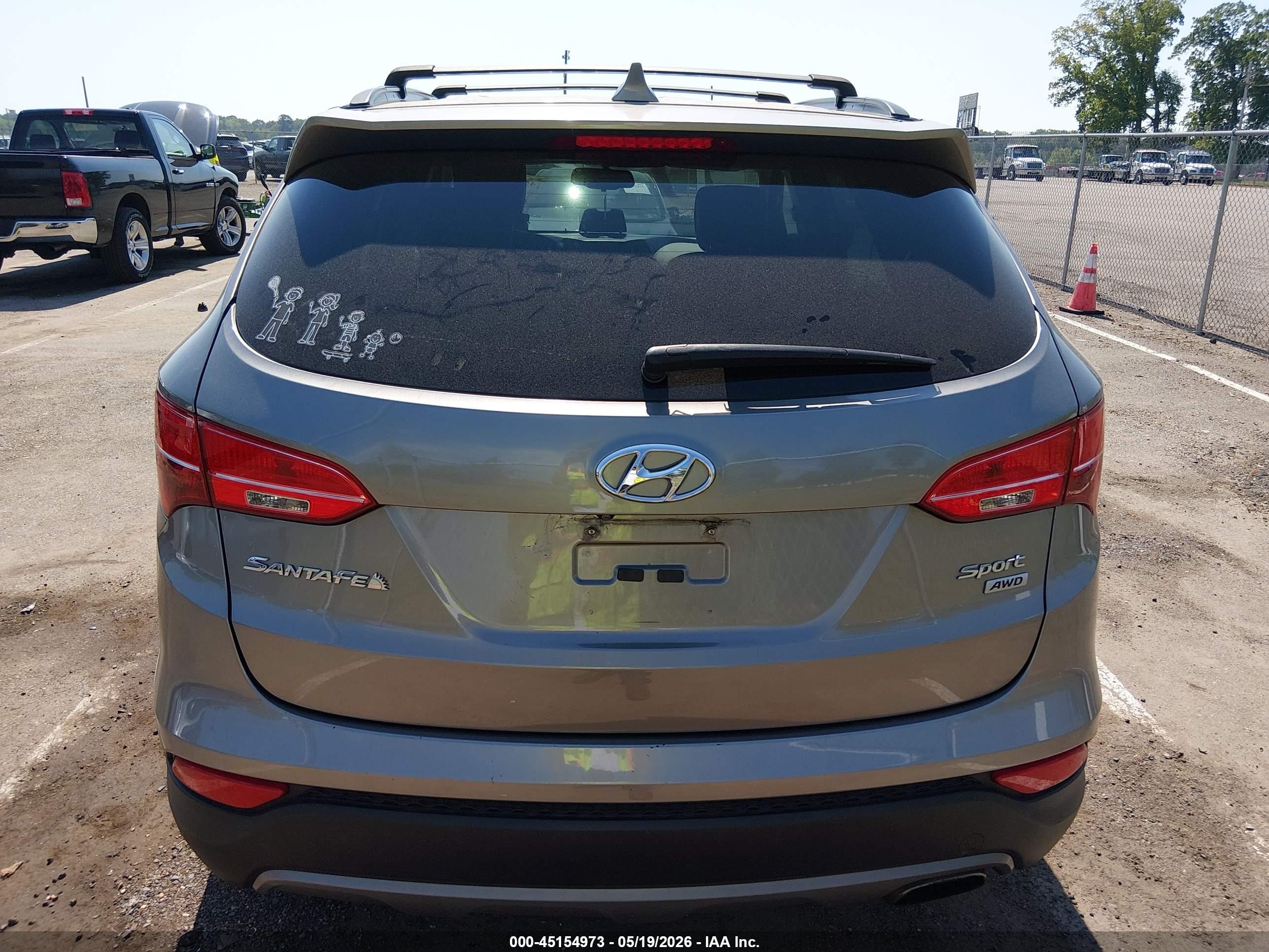 2014 Hyundai Santa Fe Sport 2.4l Gray vin: 5XYZUDLB4EG224065