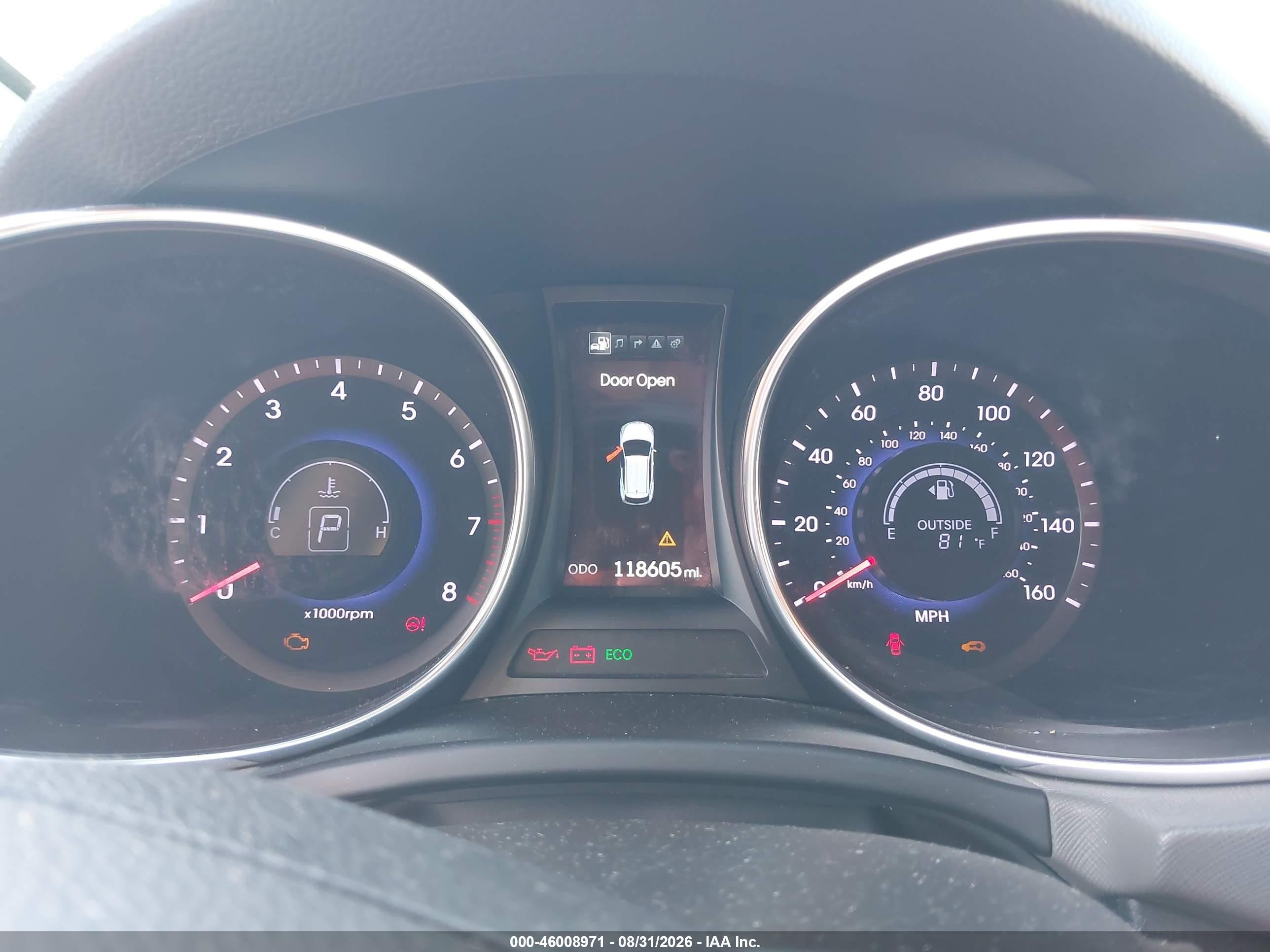 2015 Hyundai Santa Fe Sport 2.4l Серый vin: 5XYZUDLB4FG241241