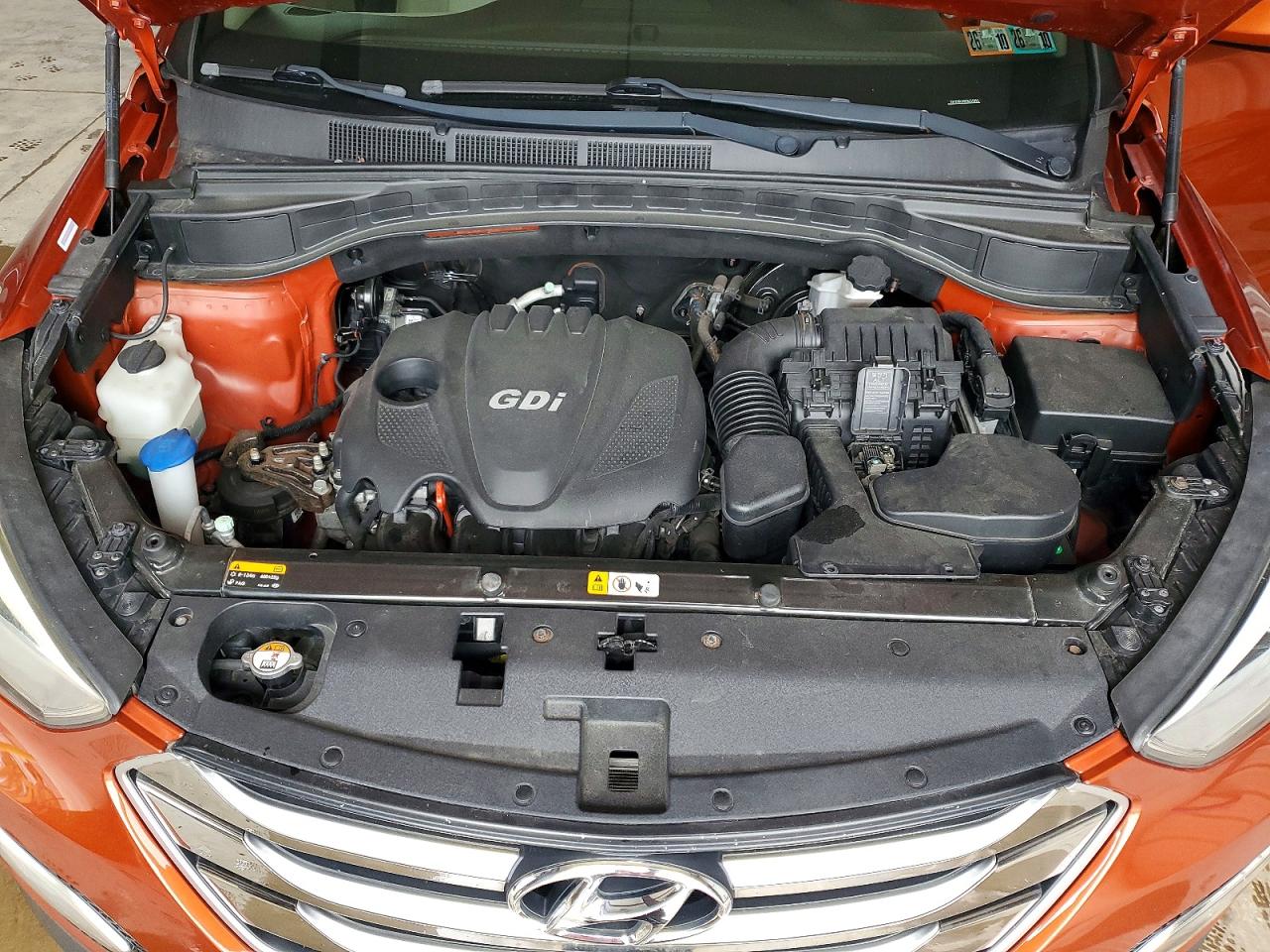 2015 Hyundai Santa Fe Sport 2.4l Orange vin: 5XYZUDLB4FG251851
